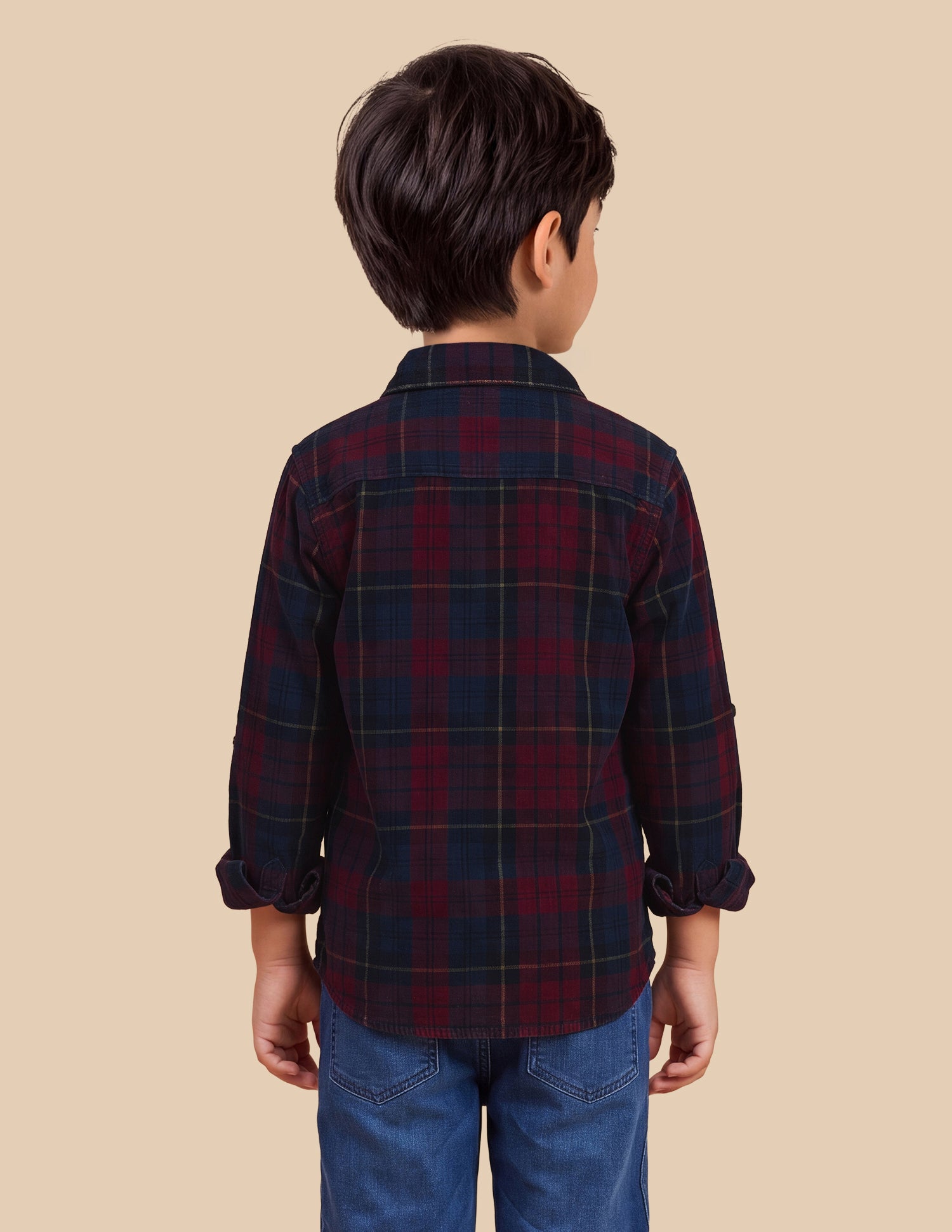 Tartan Checked Corduroy Shirt Red - U.S. Polo Assn. India | Large