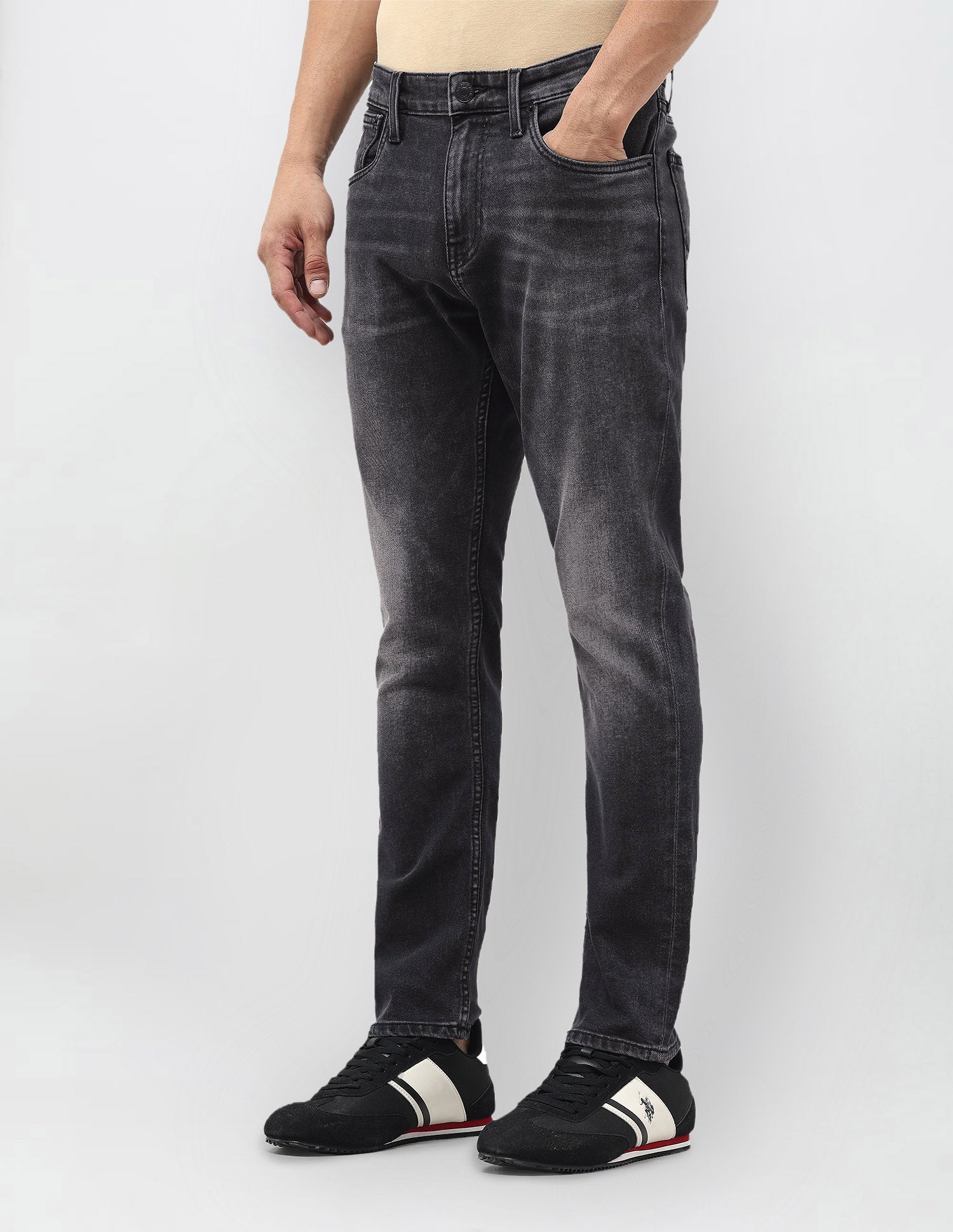 Henry Tapered Fit Black Jeans Black - U.S. POLO ASSN. | Large