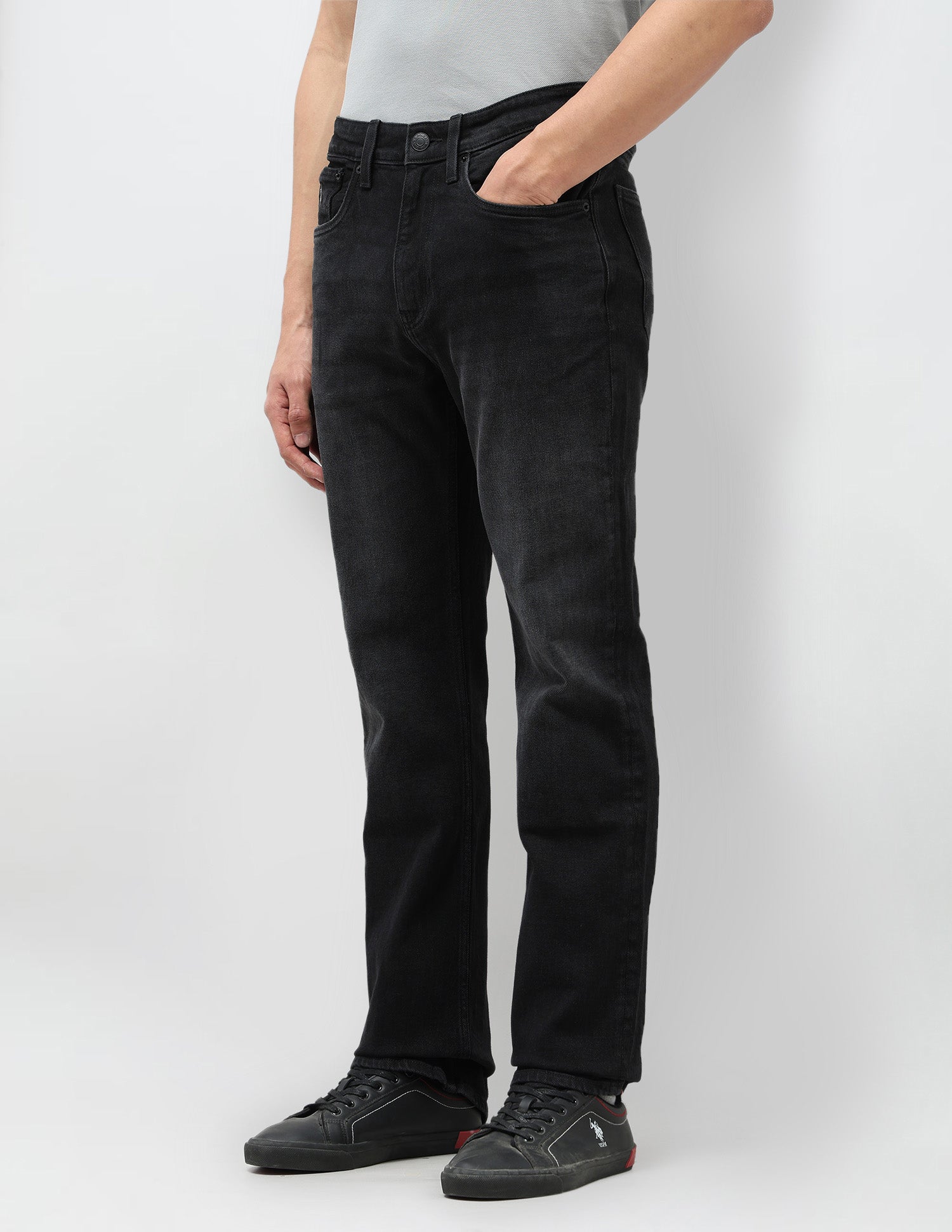 Connor Bootcut Grey Jeans Dark Grey - U.S. POLO ASSN. | Large