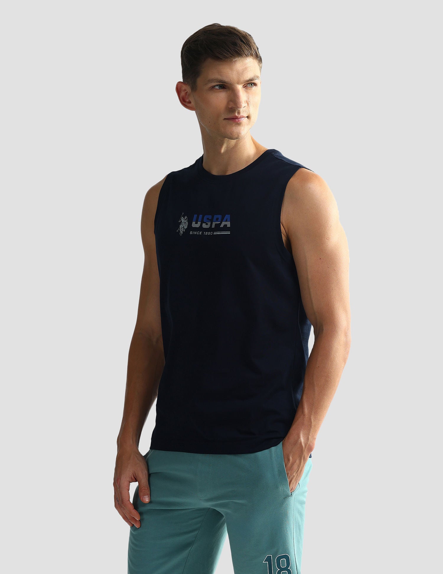 Solid Cotton OEV06 Vest - Pack Of 1 Navy - U.S. POLO ASSN. | Large