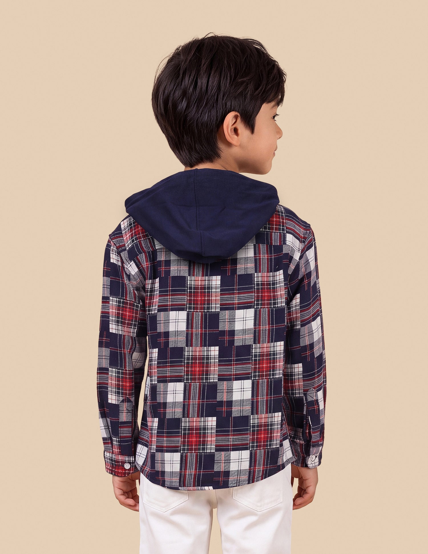 Plaid Checked Regular Fit Shirt Navy - U.S. Polo Assn. India | Large