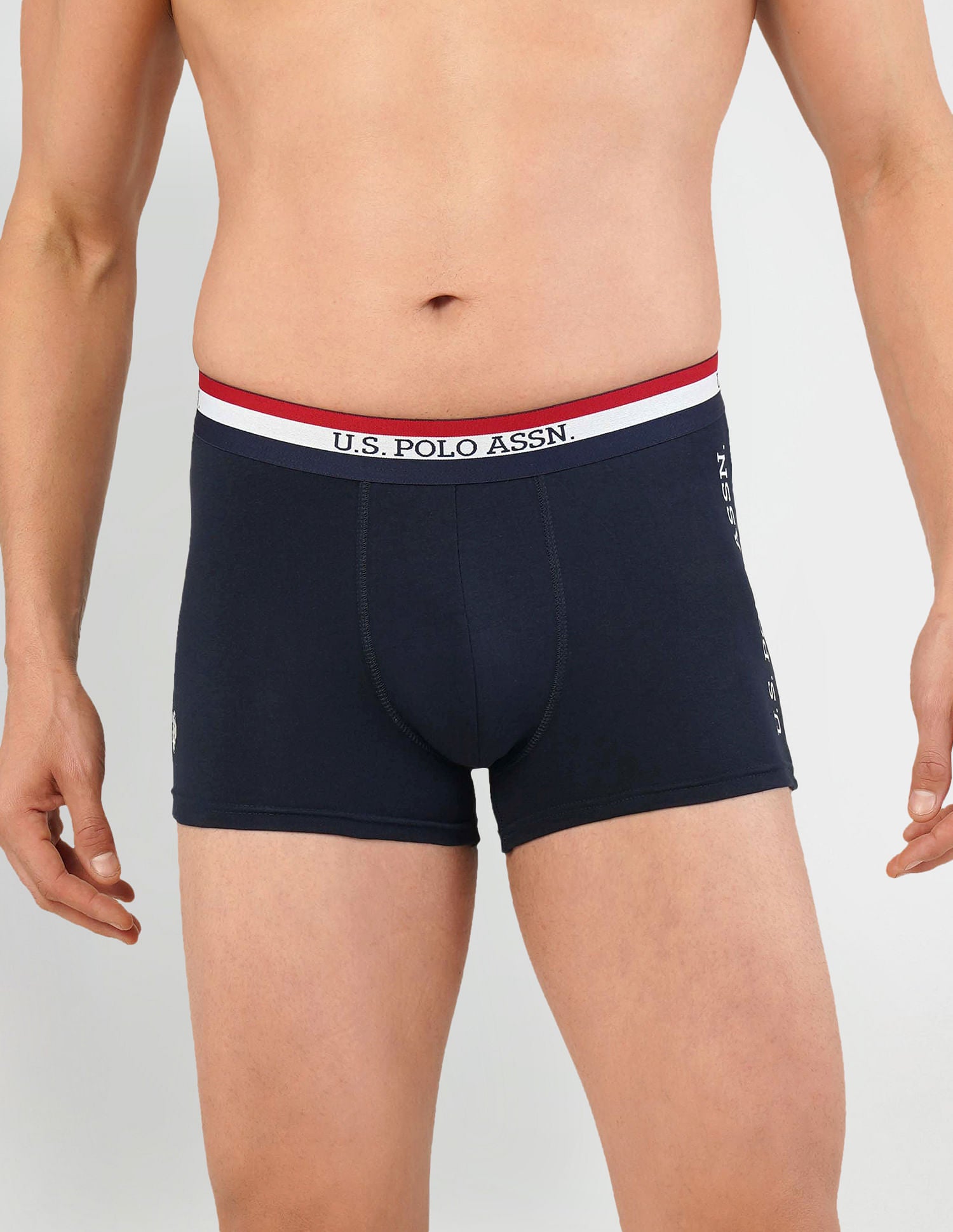 Solid Antibacterial ET002 Trunks - Pack Of 2 Navy and Green - U.S. POLO ASSN. | Large