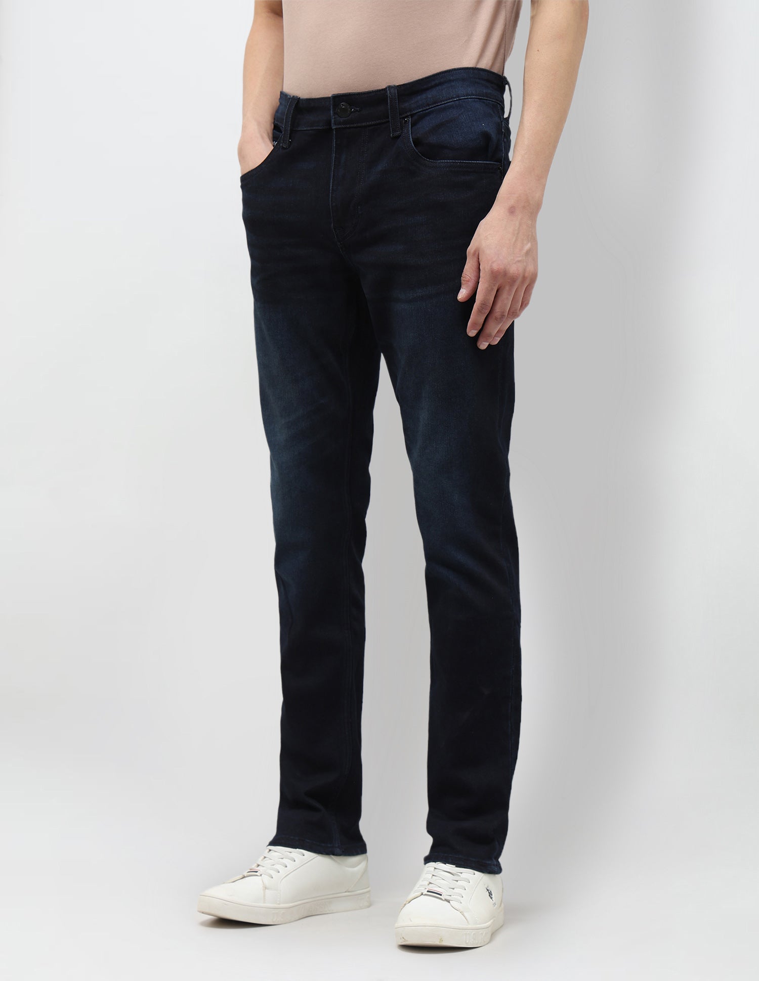 Brandon Slim Tapered Fit Blue Jeans Indigo - U.S. POLO ASSN. | Large