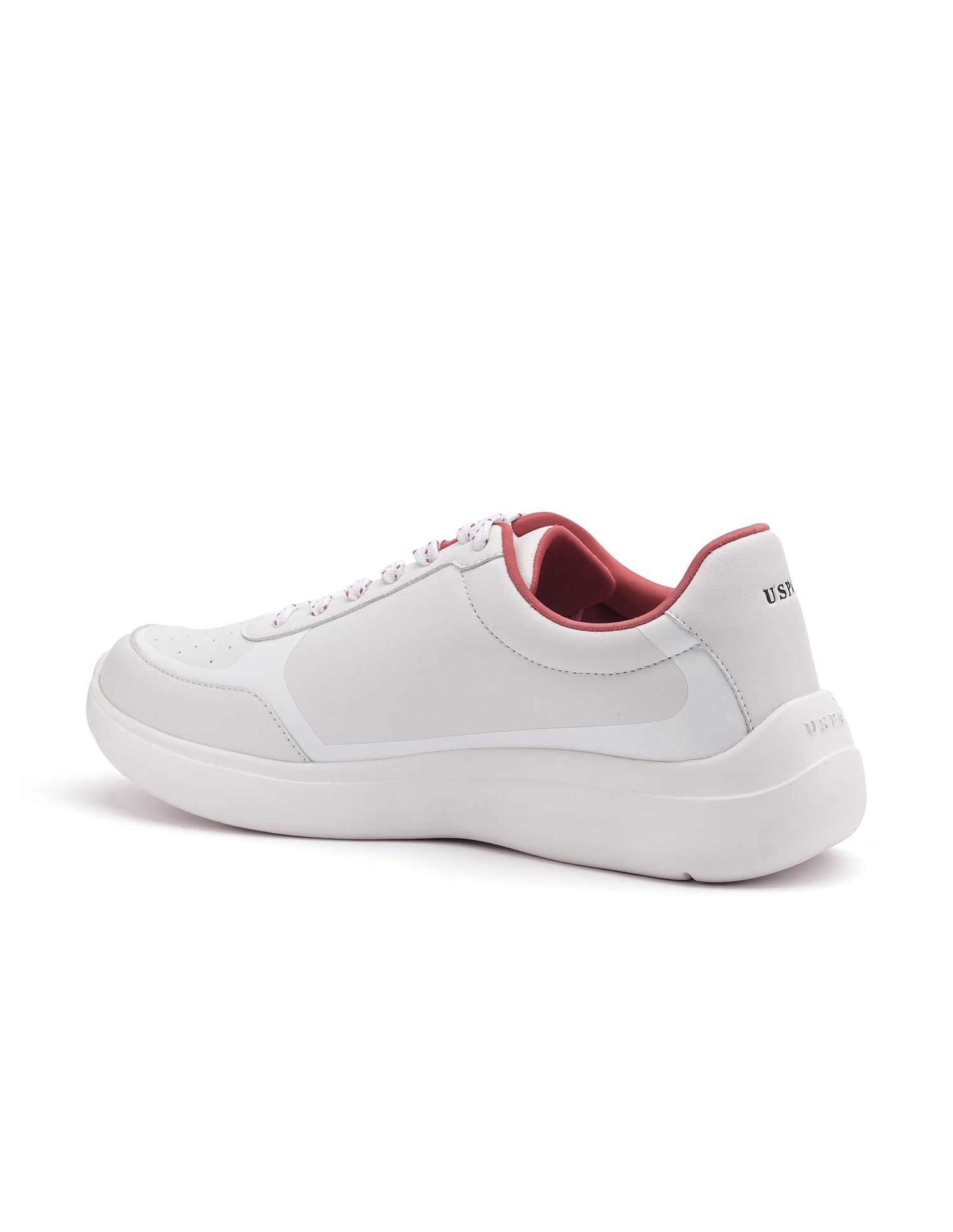 Round Toe Solid Euan Sneakers Off White - U.S. Polo Assn. India | Large