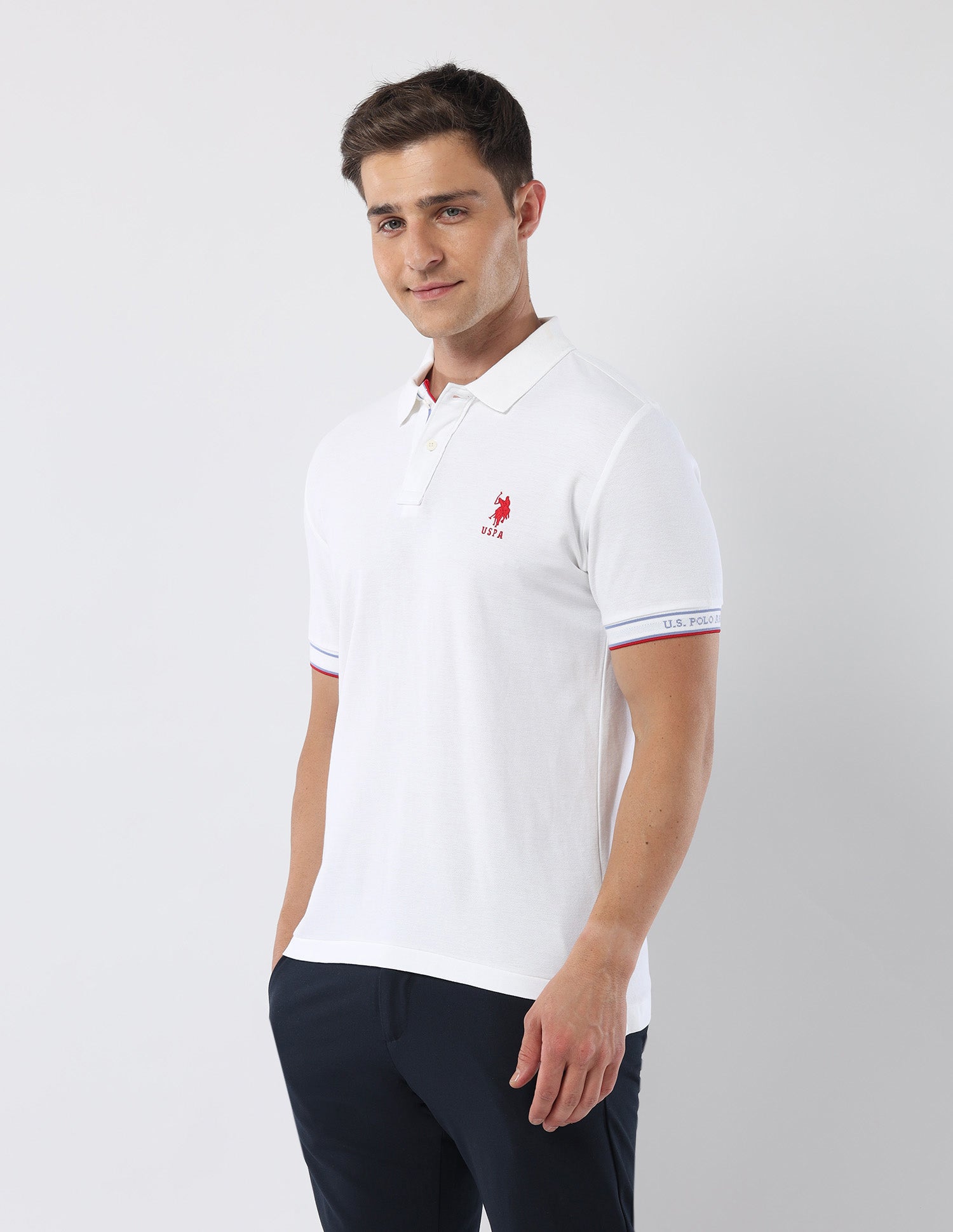 Pure Cotton 135 Anniversary Polo Shirt White - U.S. Polo Assn. India | Large