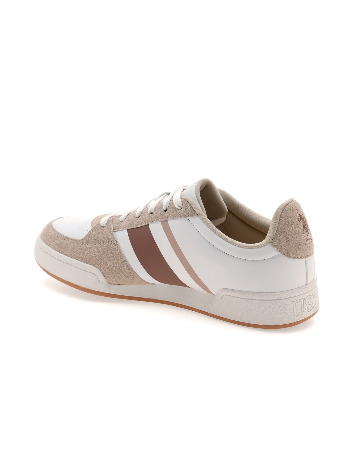 Men Roger Colourblocked Sneakers Beige - U.S. Polo Assn. India | Large