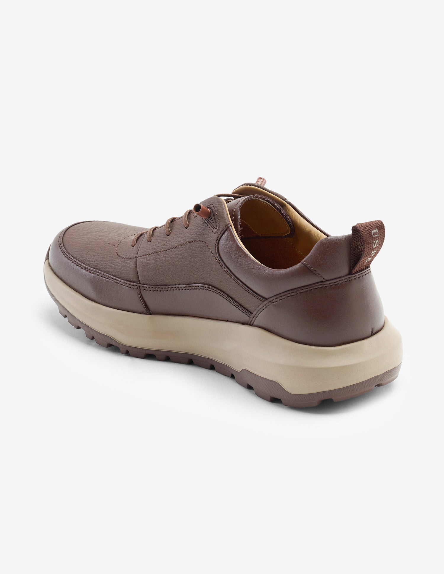 Round Toe Lace Ups Ansel 2.0 Sneakers Dark Brown - U.S. Polo Assn. India | Large