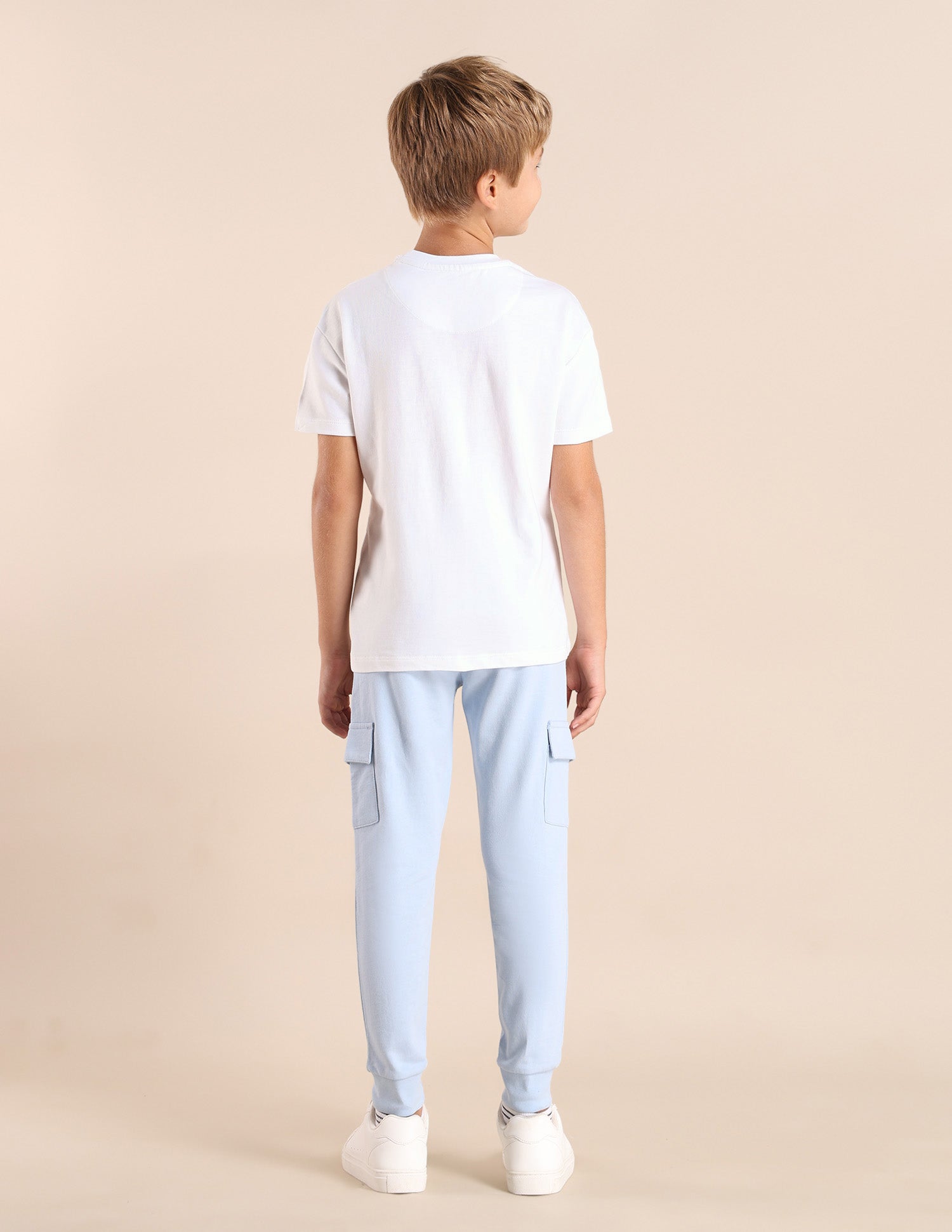 Boys Brand Printed Regular Fit T-Shirt White - U.S. POLO ASSN. | Large