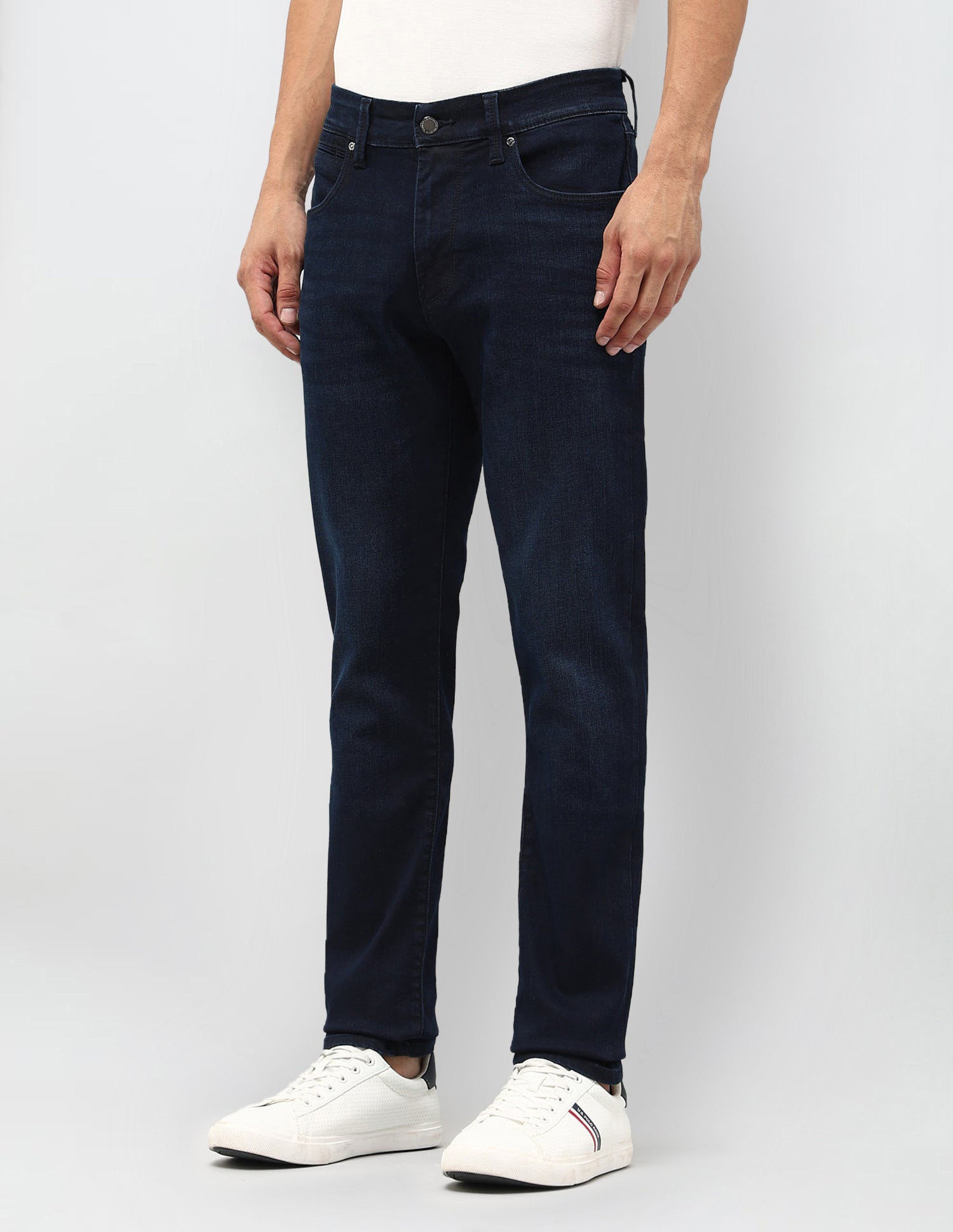 Brandon Slim Tapered Fit Blue Jeans Dark Blue - U.S. POLO ASSN. | Large