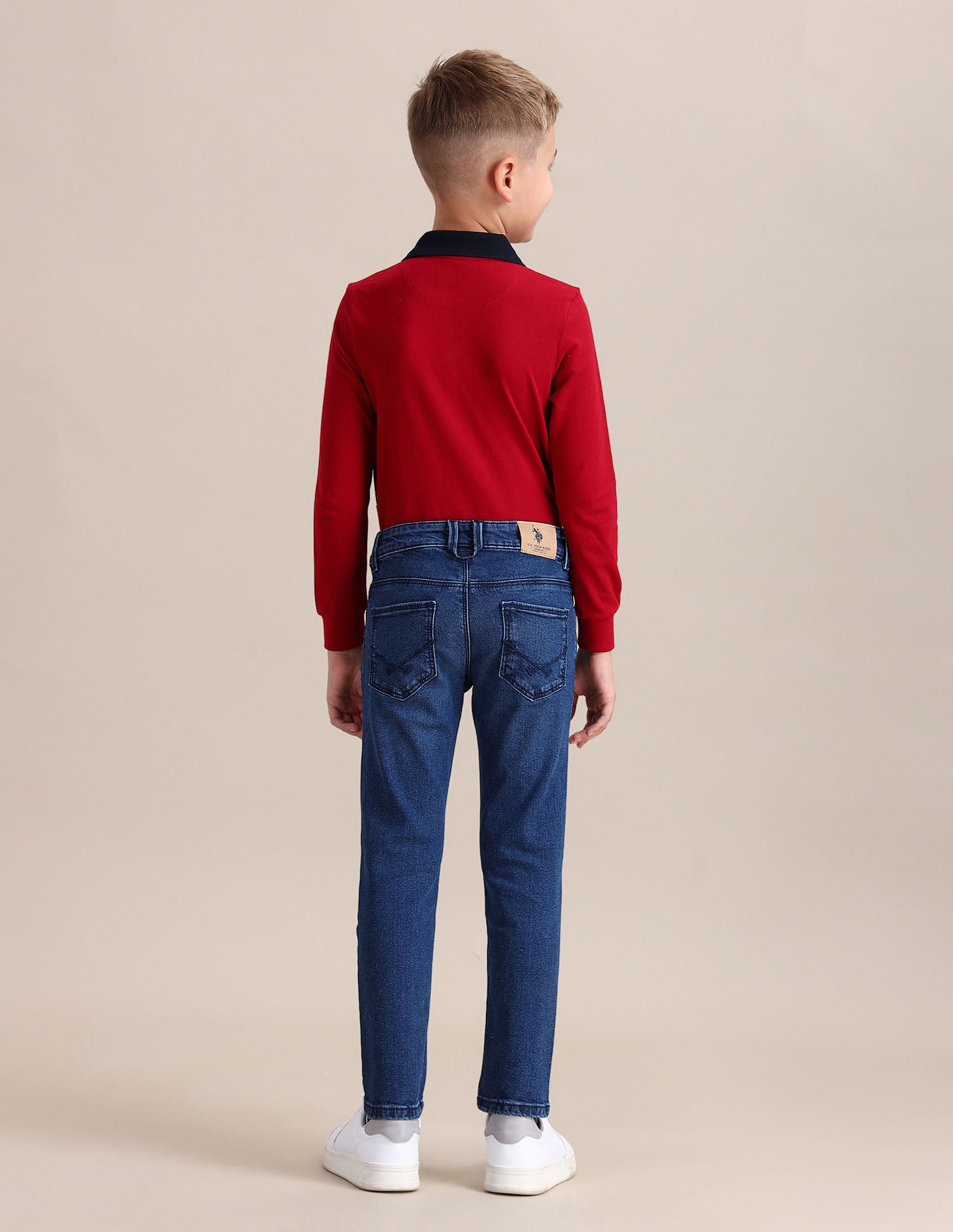 Slim Fit Stone Washed Jeans Dark Blue - U.S. POLO ASSN. | Large