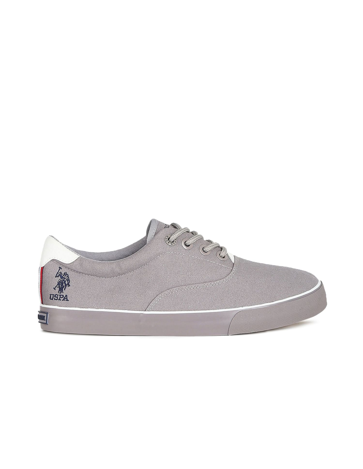 Canvas Lace Up Brentt 2.0 Sneakers Grey - U.S. Polo Assn. India | Large