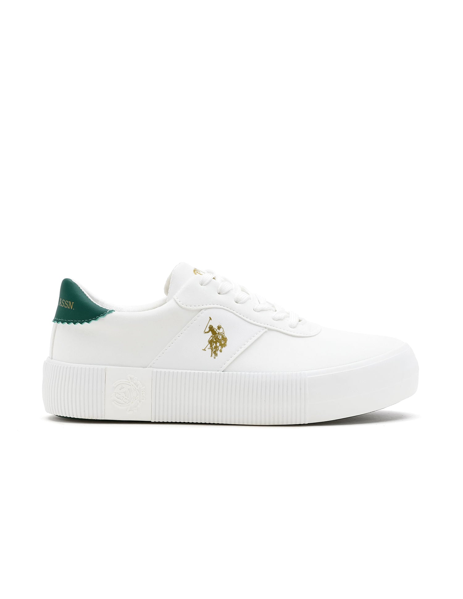 Women Cordela Solid Sneakers White - U.S. POLO ASSN. | Large