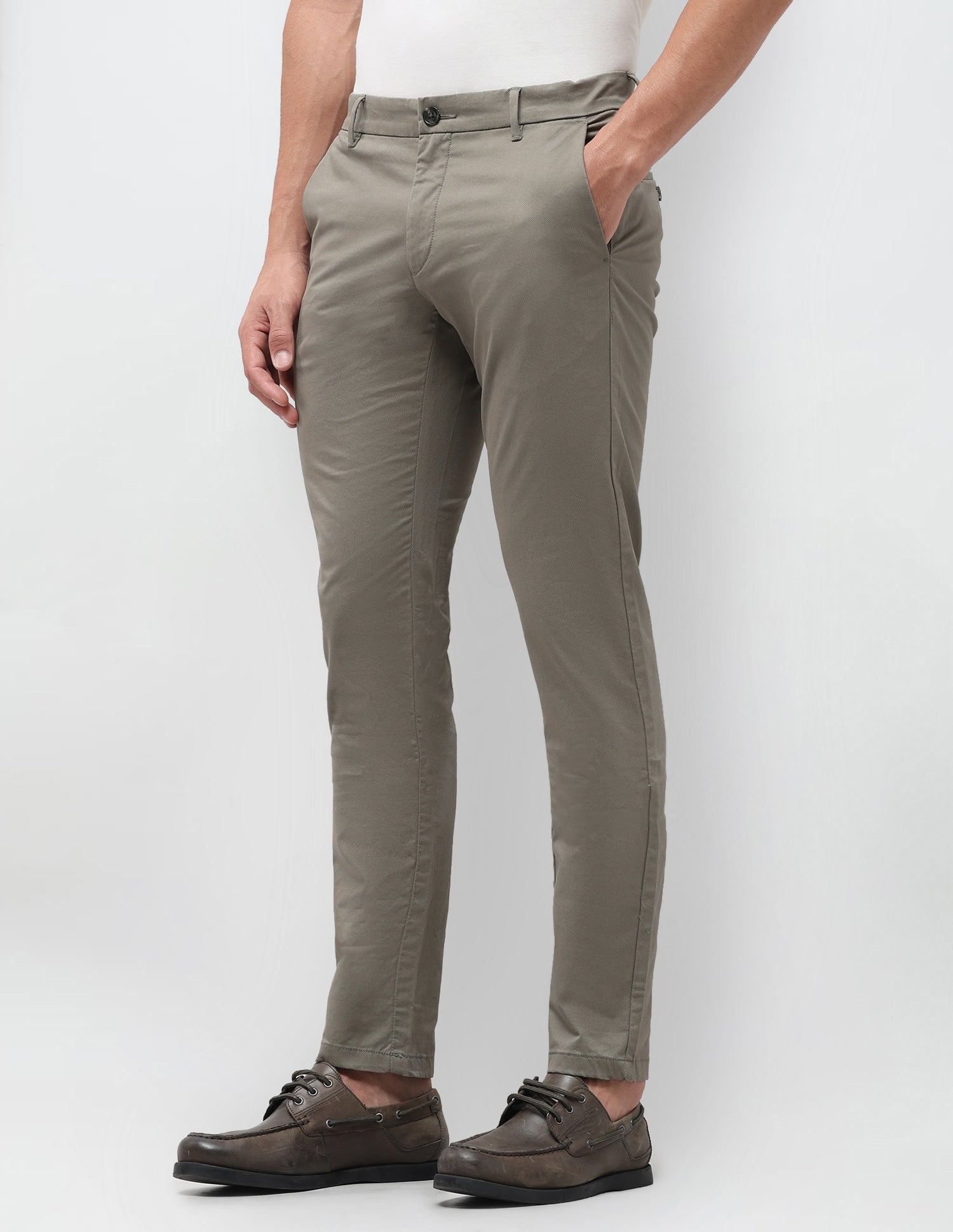 Austin Slim Fit All Over Printed Trousers Sage - U.S. Polo Assn. India | Large