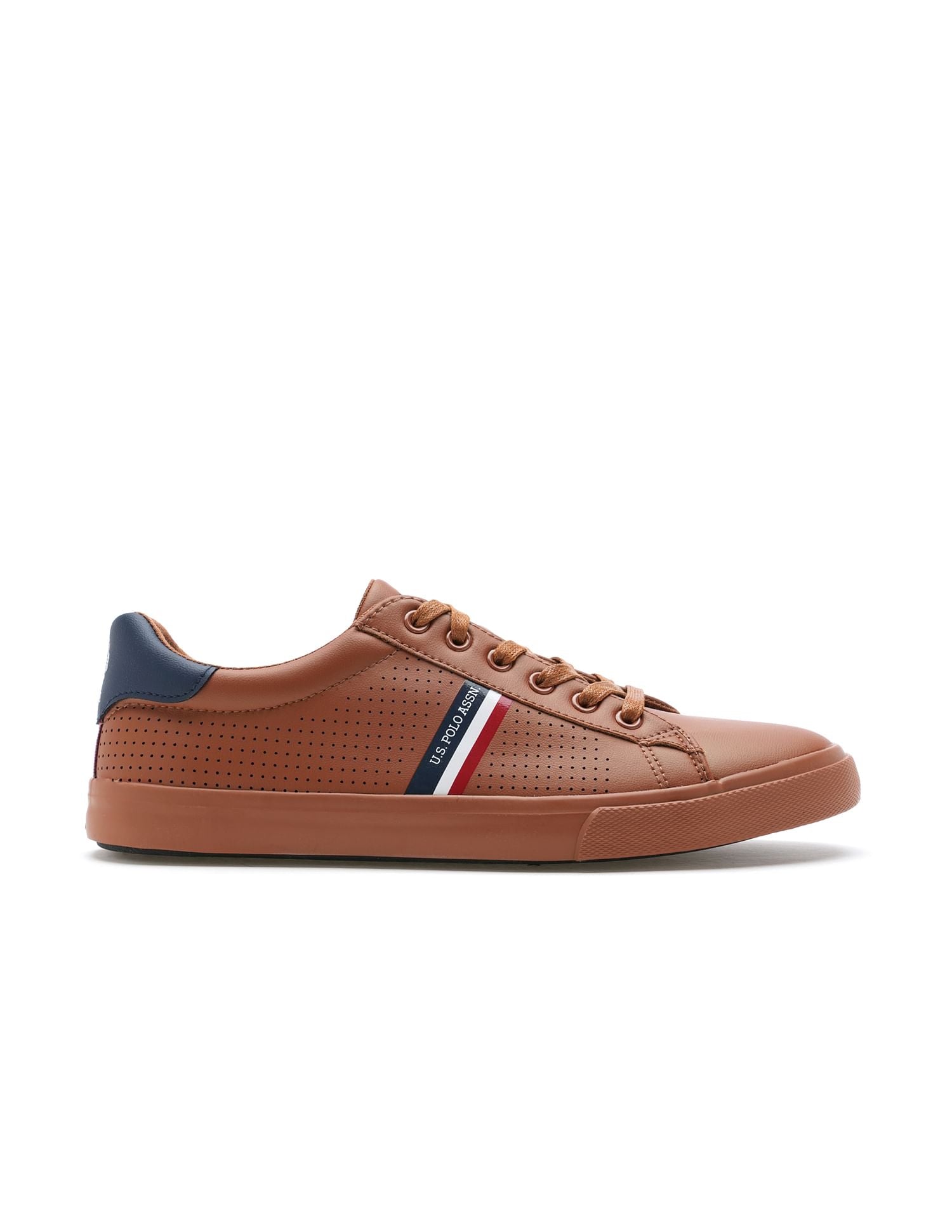 Men Perforated Capron 2.0 Sneakers Tan - U.S. Polo Assn. India | Large