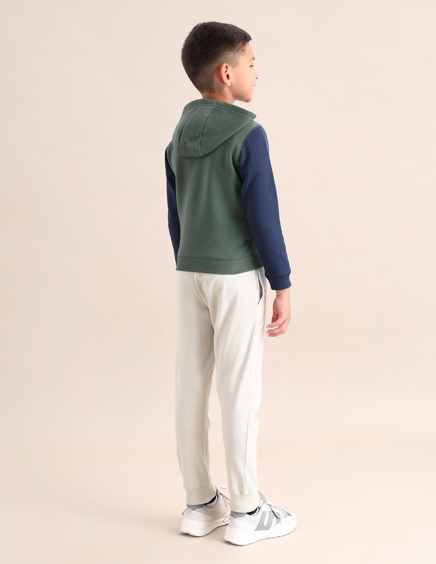 Boys Brand Printed Regular Fit Sweatshirt Light Olive - U.S. POLO ASSN. | Large