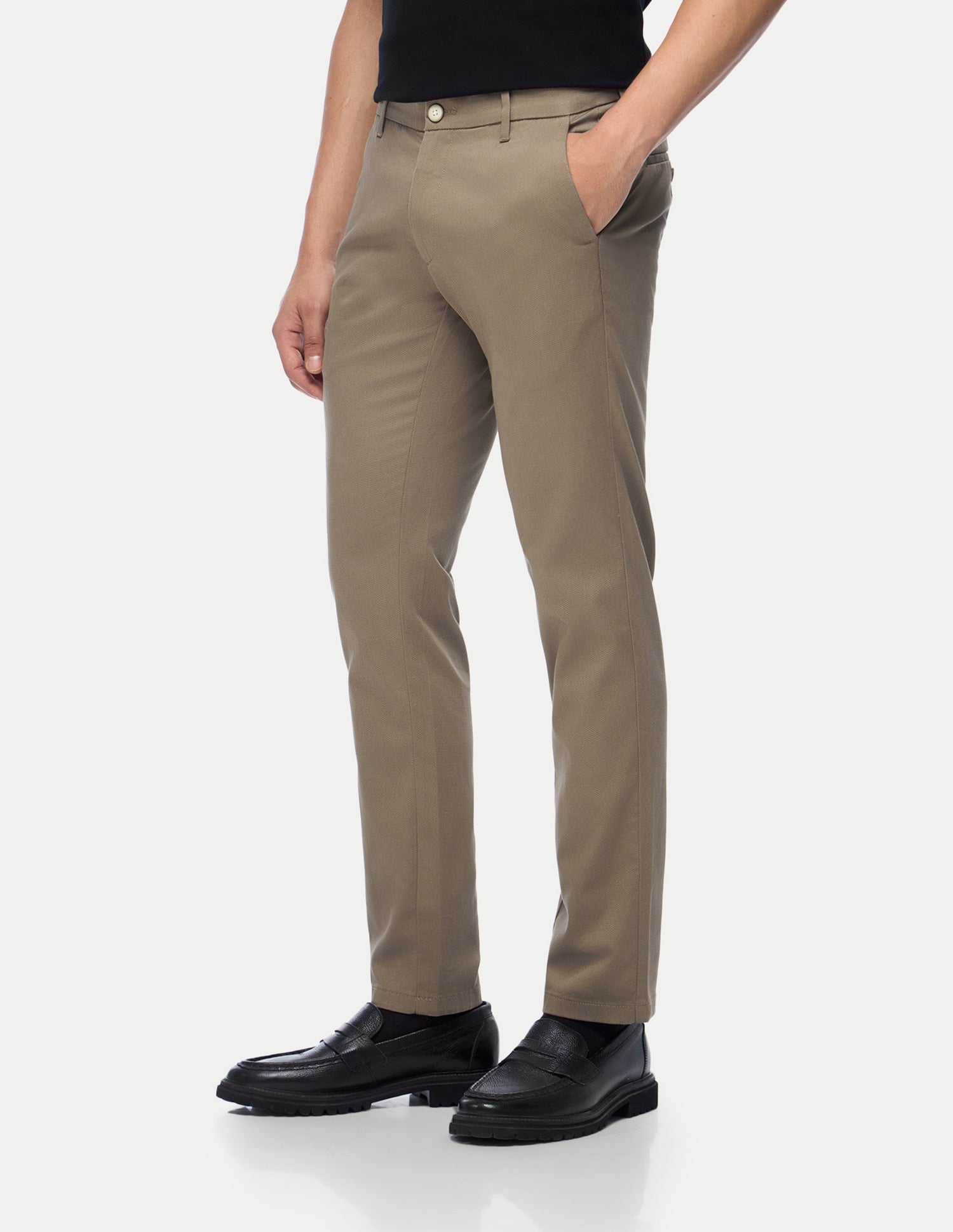 Austin Trim Regular Fit Satin Trousers Brown - U.S. Polo Assn. India | Large