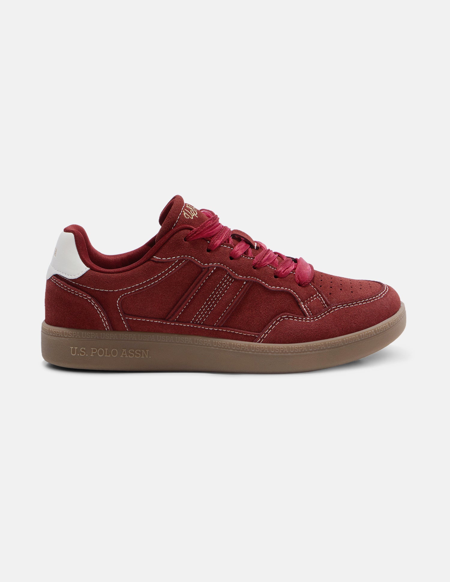 Ziana Round Toe Sneakers Burgundy - U.S. Polo Assn. India | Large