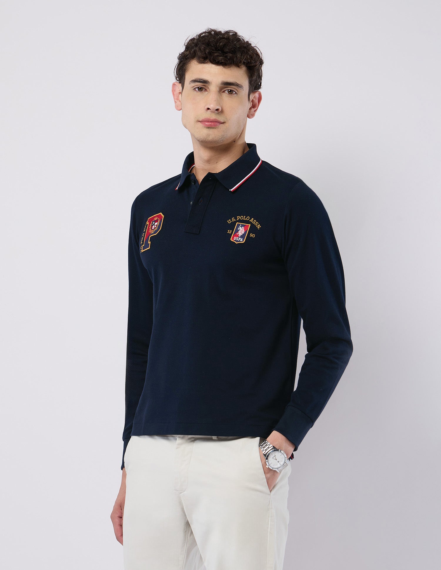 Brand Embroidered Regular Fit Polo Shirt Navy - U.S. POLO ASSN. | Large