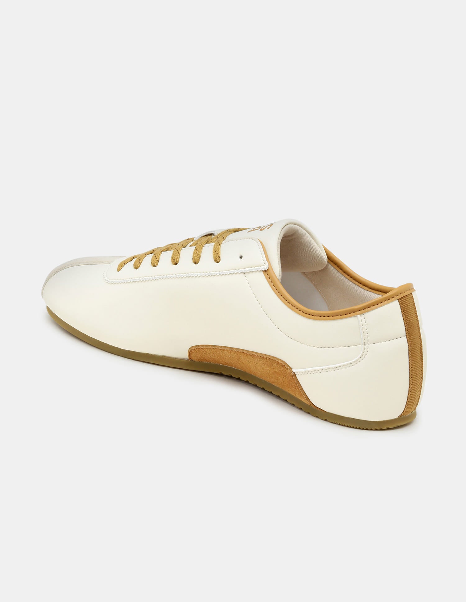 Men Contrast Lace Ups Rush Sneakers Beige - U.S. Polo Assn. India | Large