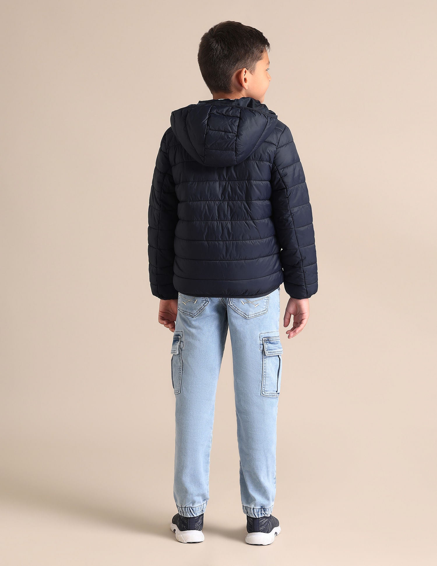 Boys Solid Hooded Jacket Mens Navy - U.S. POLO ASSN. | Large