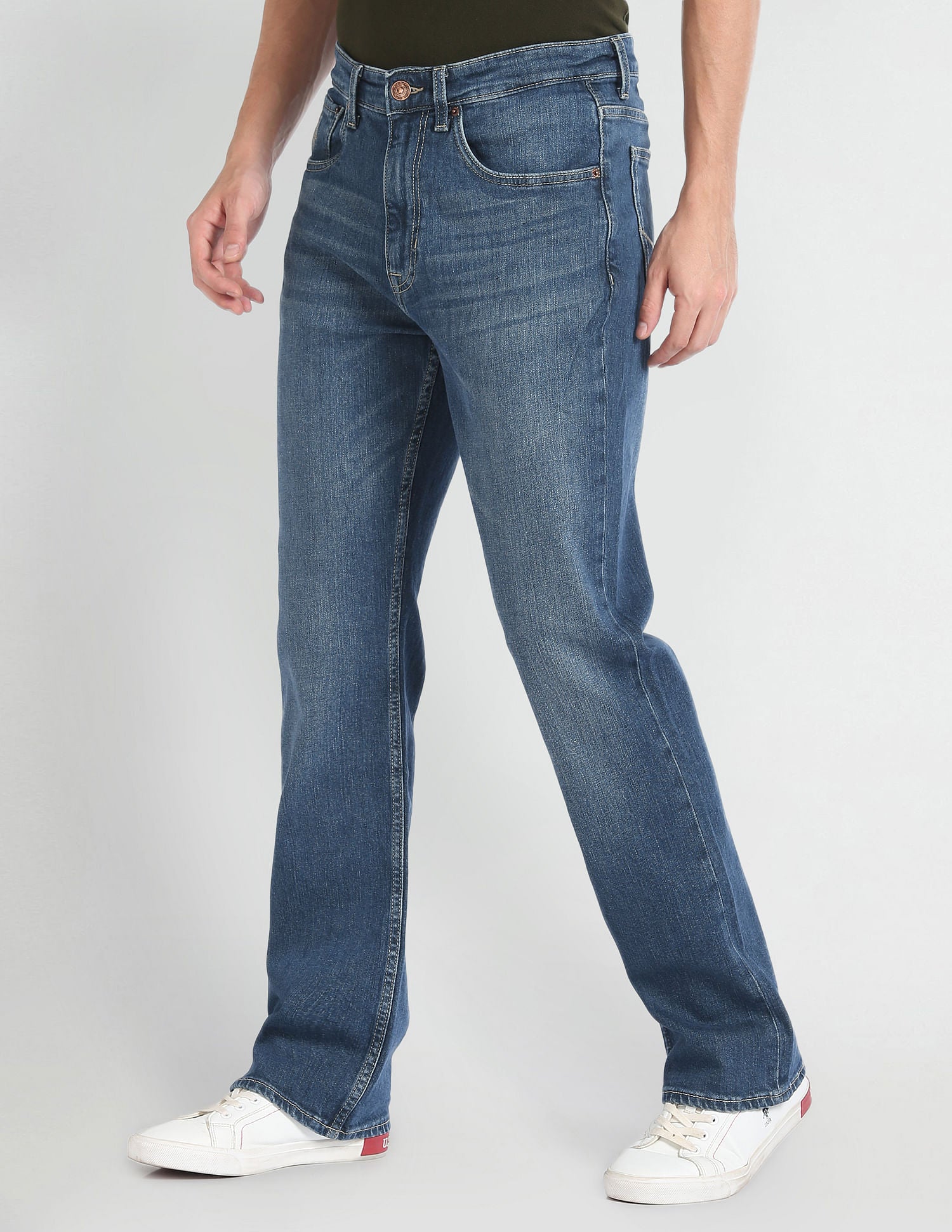 Connor Bootcut Fit Blue Jeans Blue - U.S. Polo Assn. India | Large
