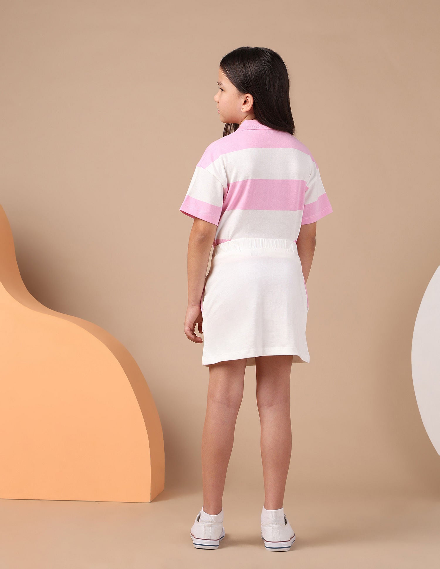 Girls Solid Mini Pencil Skirt Light Pink - U.S. POLO ASSN. | Large