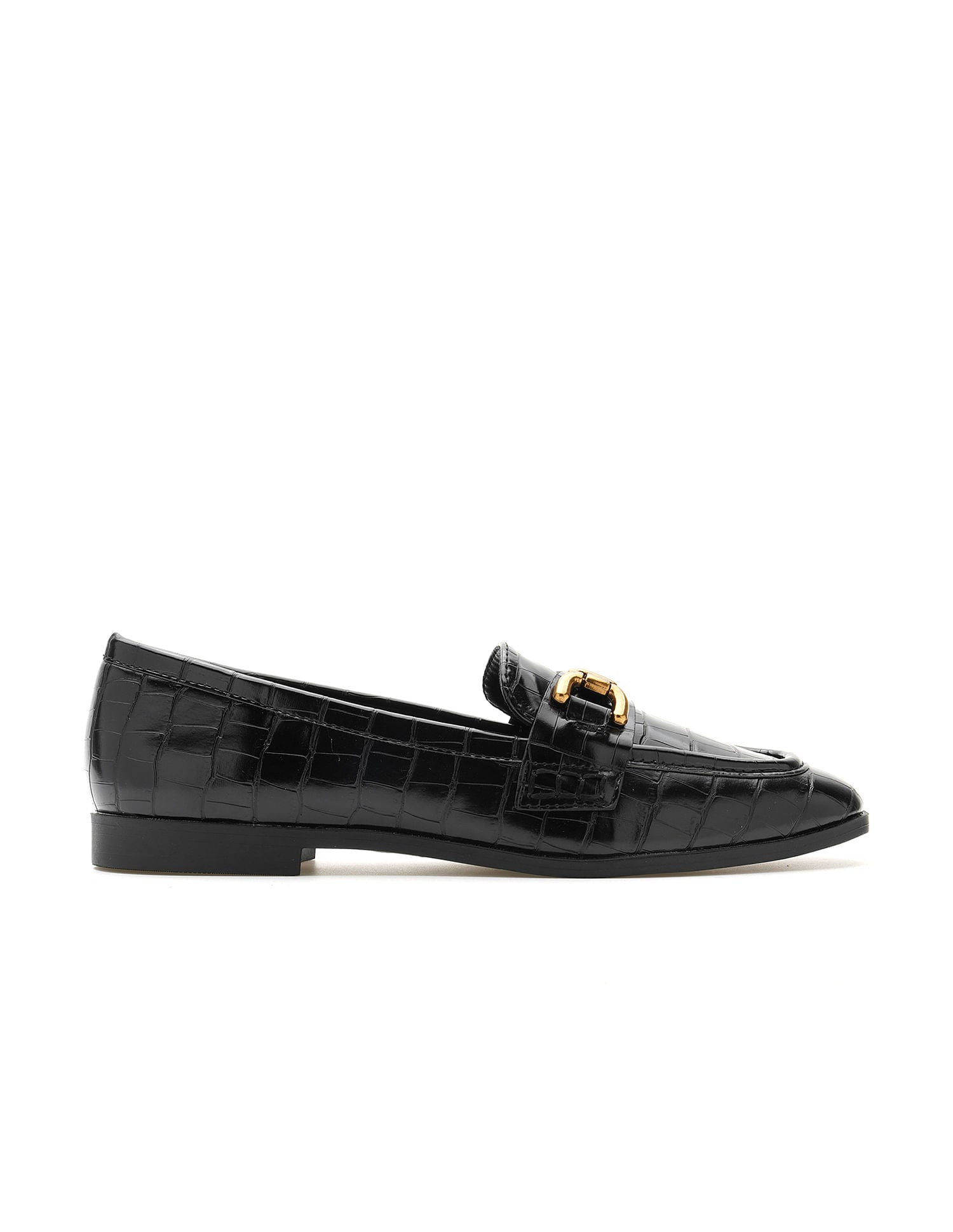 Round Toe Leisure Luna Loafers Black - U.S. POLO ASSN. | Large