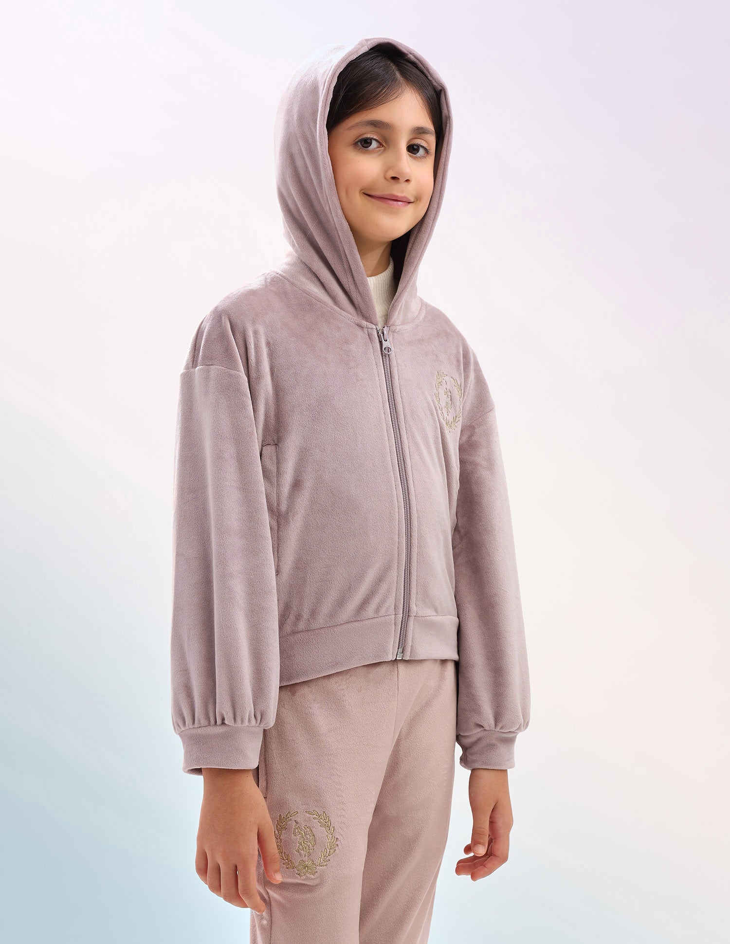 Solid Regular Fit Sweatshirt Pink - U.S. Polo Assn. India | Large