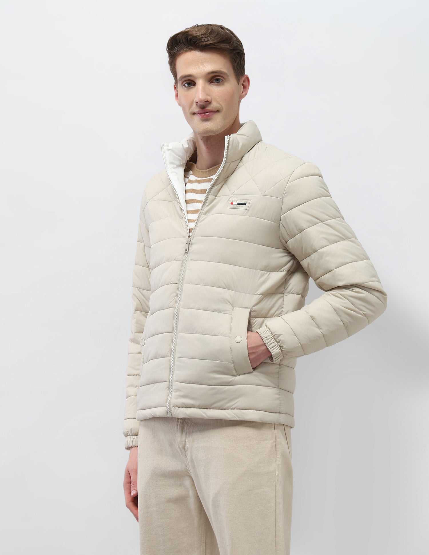 Reversible Puffer Jacket Ecru - U.S. Polo Assn. India | Large
