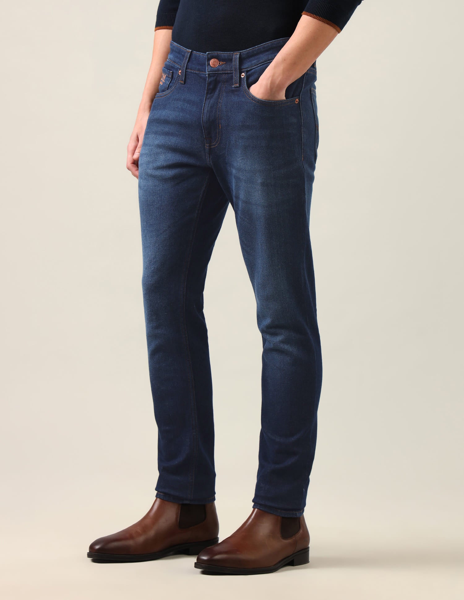 Brandon Slim-Tapered Fit Blue Jeans Blue - U.S. Polo Assn. India | Large