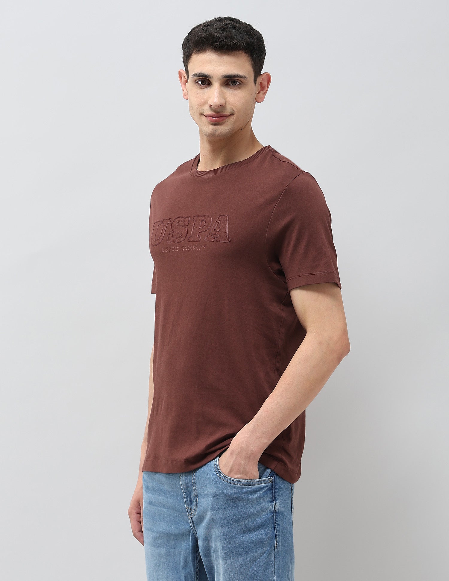 Monochrome Brand Embroidered T-Shirt Rust - U.S. POLO ASSN. | Large