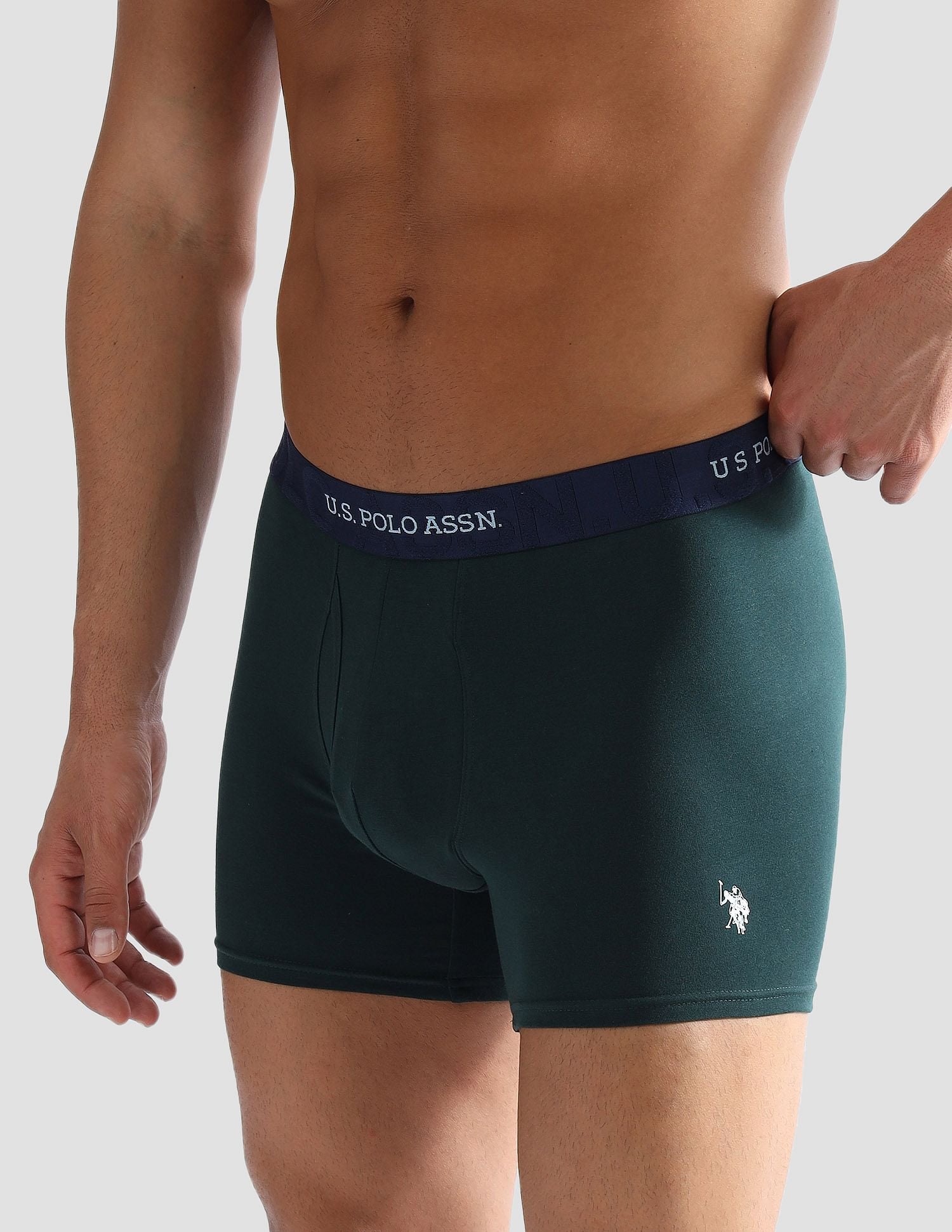 Anti Microbial Solid ET007 Trunks - Pack of 1 Scarab - U.S. POLO ASSN. | Large