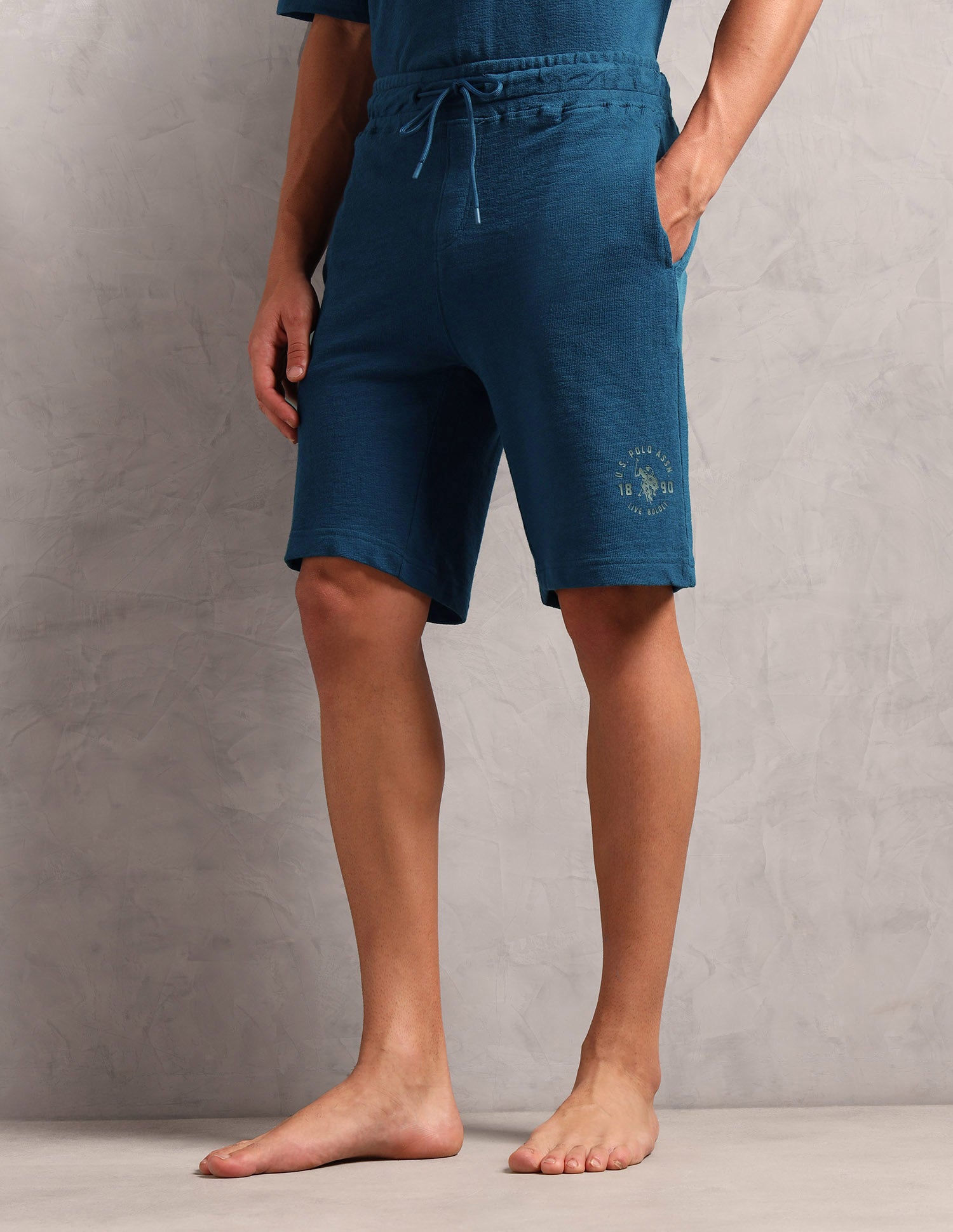 Breathable Regular Fit PS002 Lounge Shorts - Pack Of 1 Sailor Blue - U.S. POLO ASSN. | Large