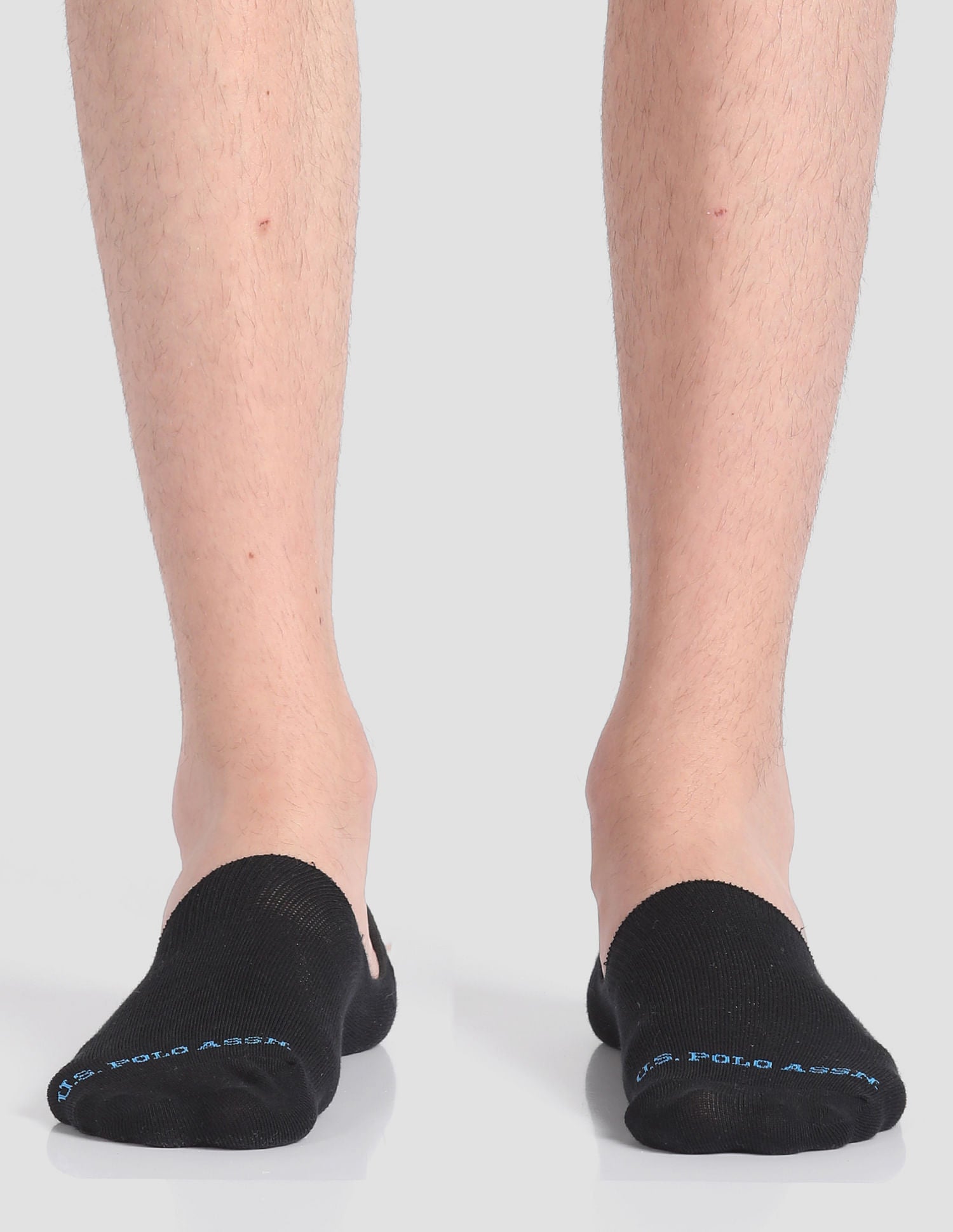 Silicone Grip No Show I646 Socks - Pack Of 3 Navy, Black and Grey - U.S. POLO ASSN. | Large