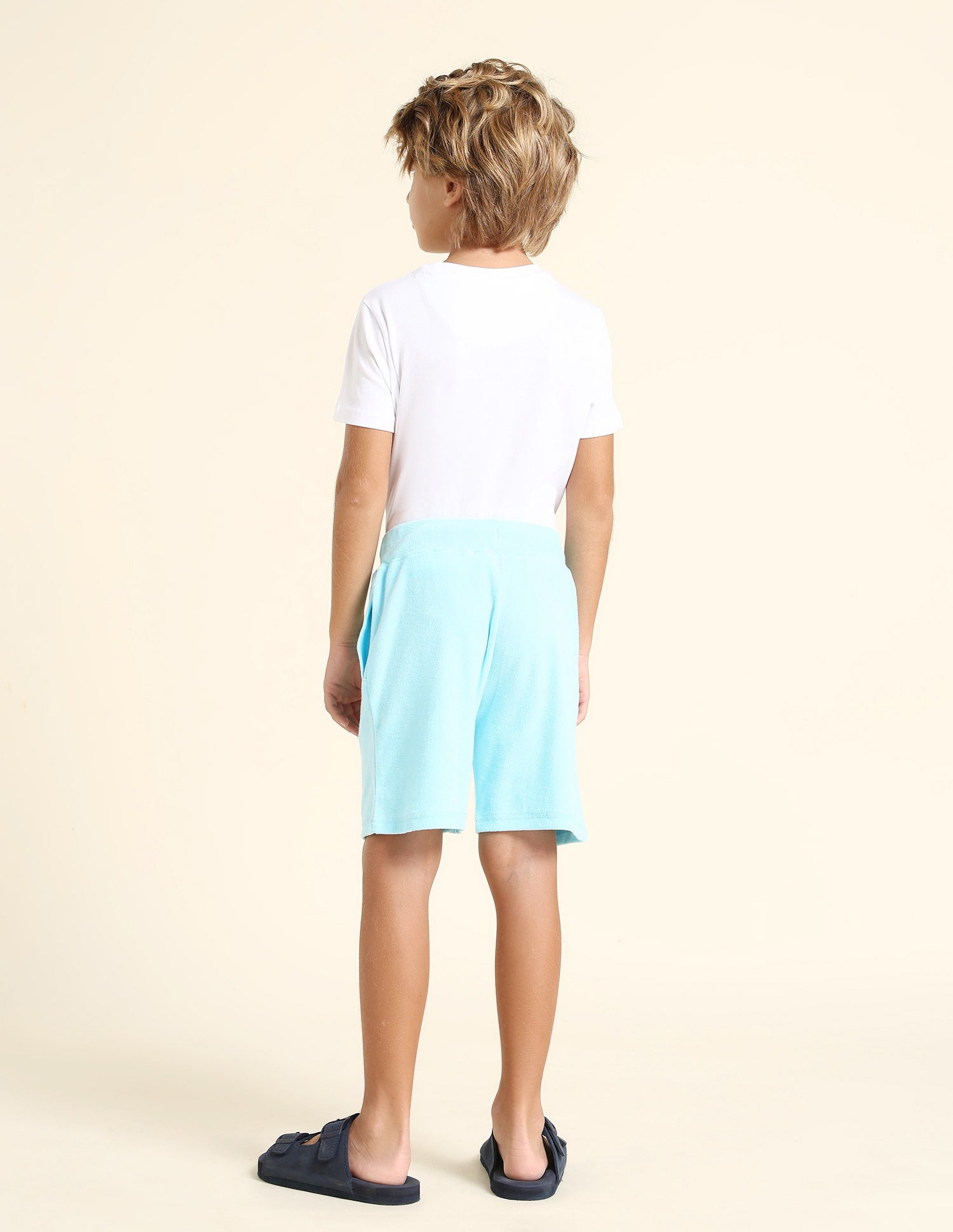 Boys Brand Embroidered Regular Fit Shorts Light Blue - U.S. POLO ASSN. | Large