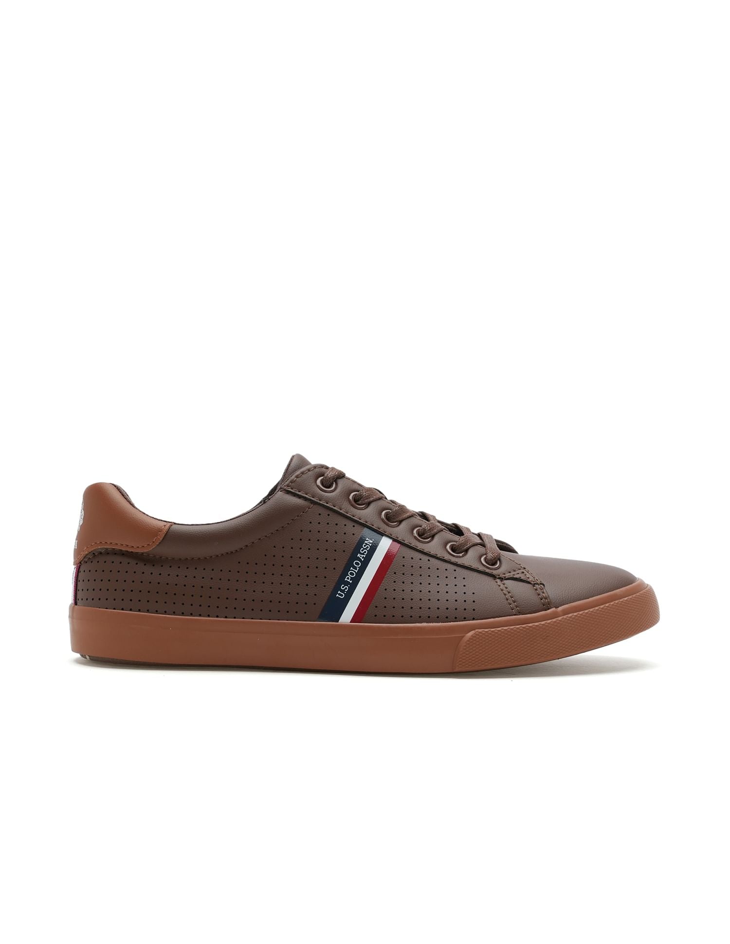 Men Perforated Capron 2.0 Sneakers Tan - U.S. Polo Assn. India | Large