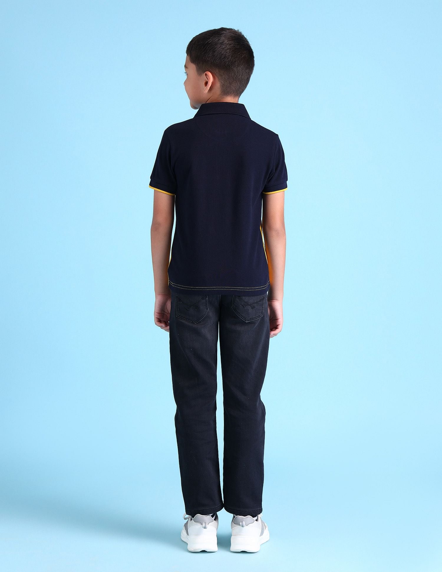 Boys Colourblocked Polo Shirt Mustard - U.S. POLO ASSN. | Large