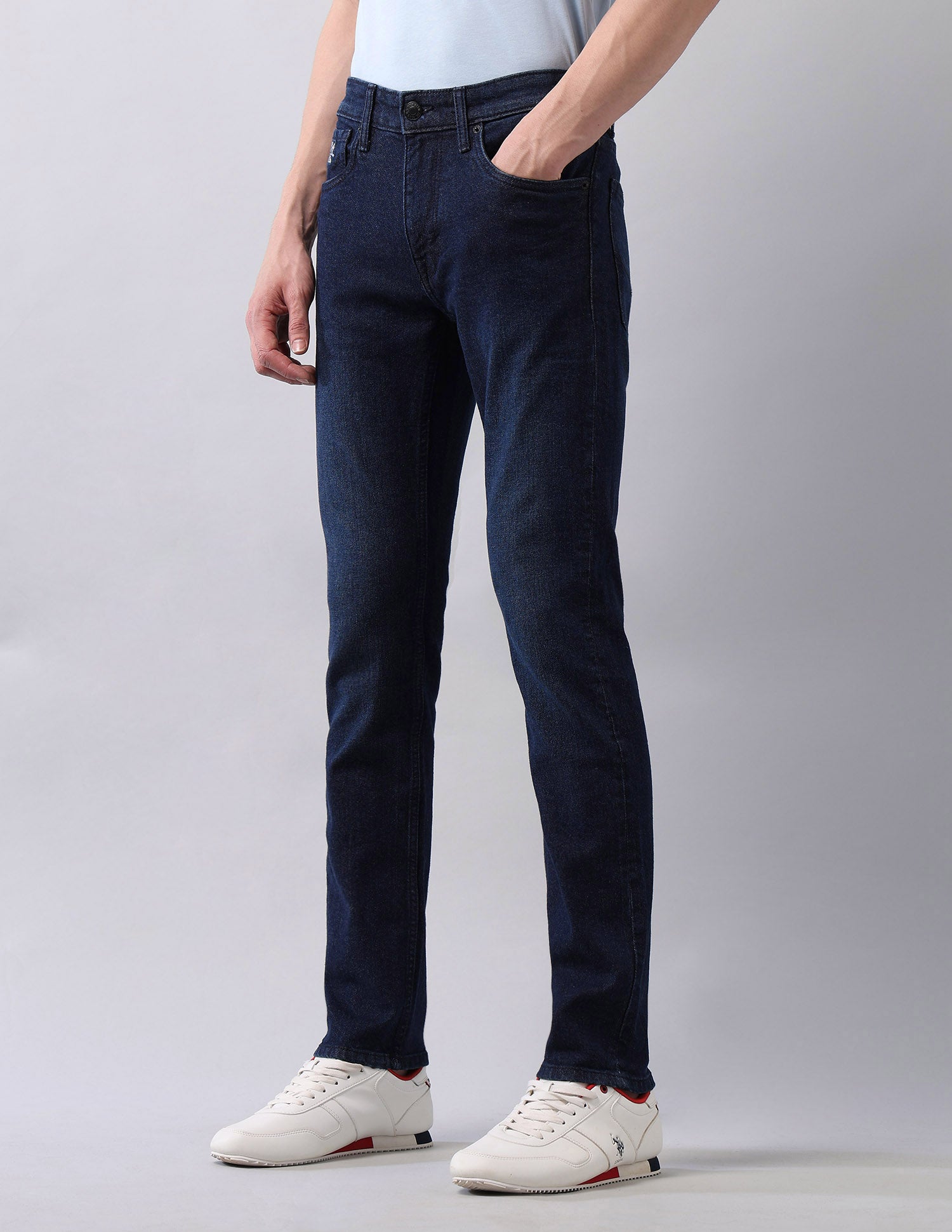 Regallo Skinny Fit Blue Jeans Blue - U.S. Polo Assn. India | Large