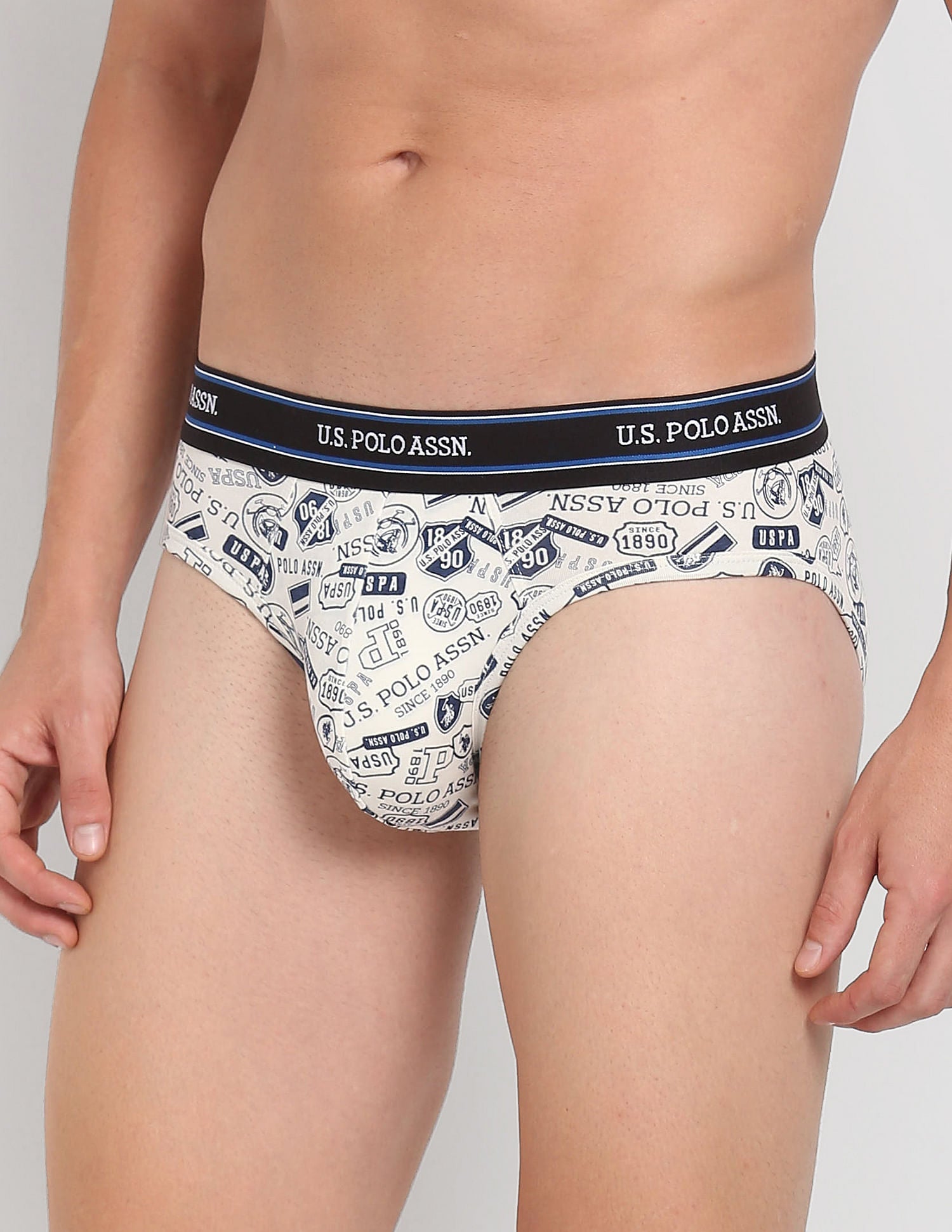 Buy USPA Innerwear Printed Cotton Stretch Jersey I615 Briefs - Pack Of 1 