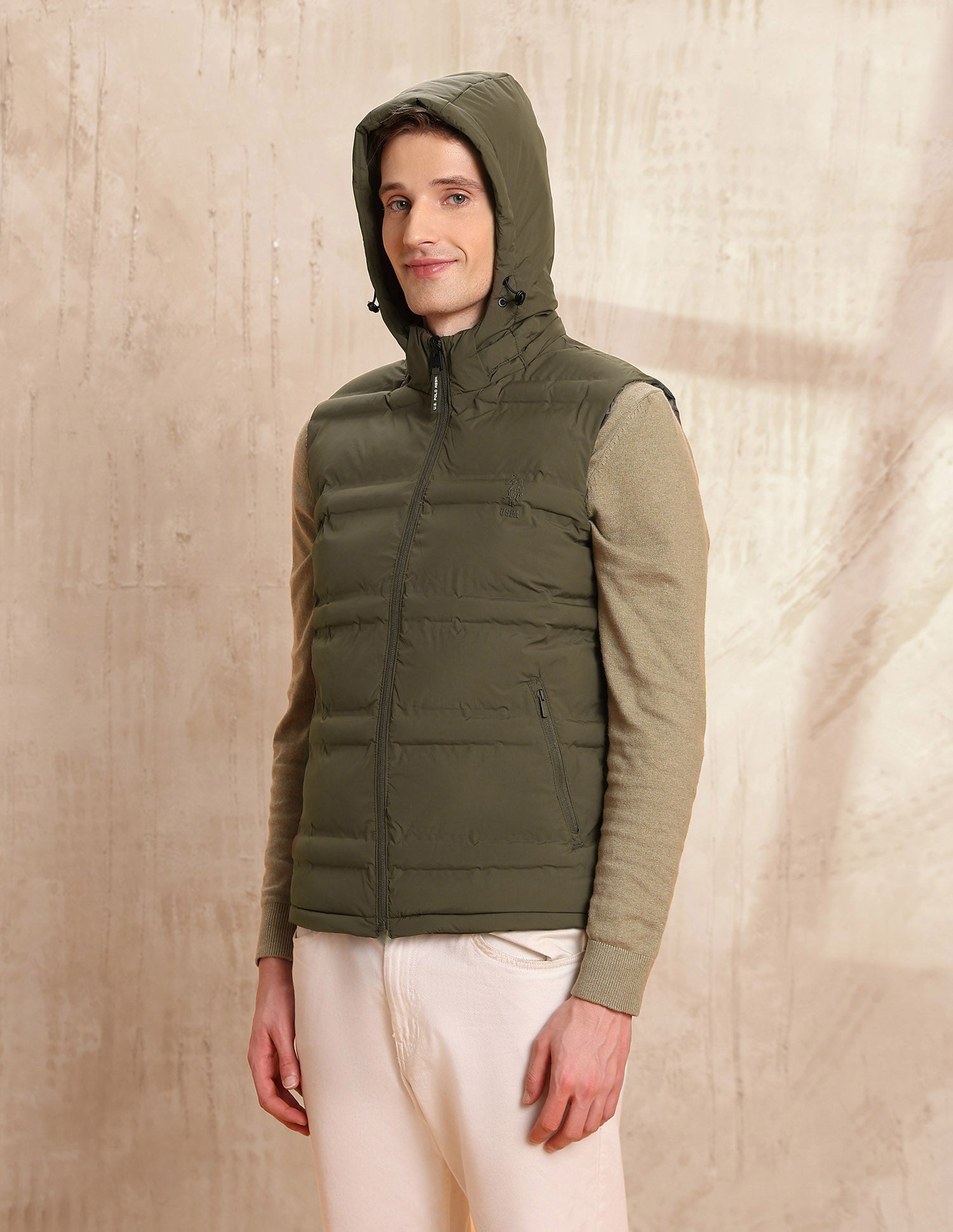 Reversible Legend Of Horseshoe Regular Fit Jacket Olive - U.S. Polo Assn. India | Large