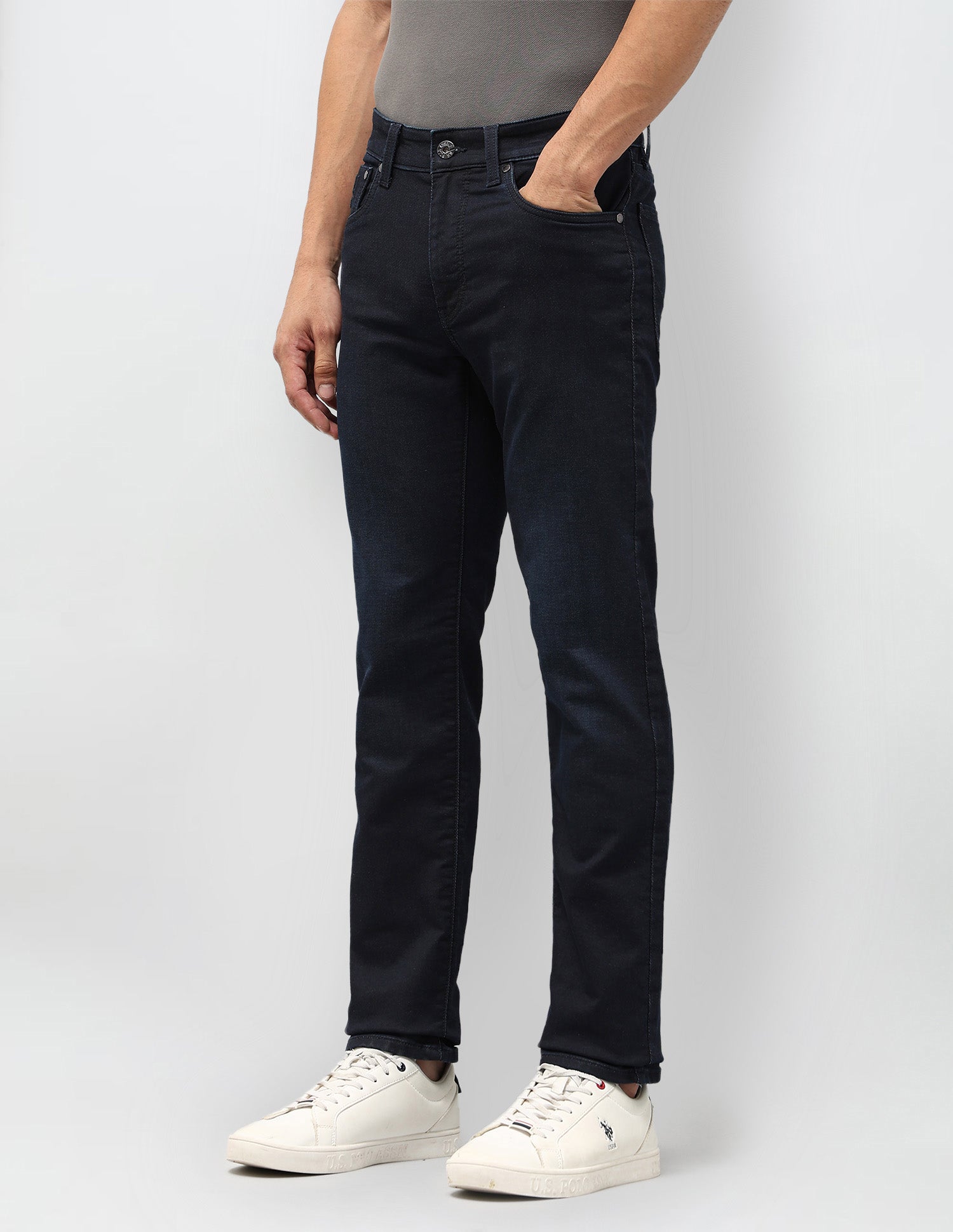 Regallo Skinny Fit Blue Jeans Dark Blue - U.S. POLO ASSN. | Large