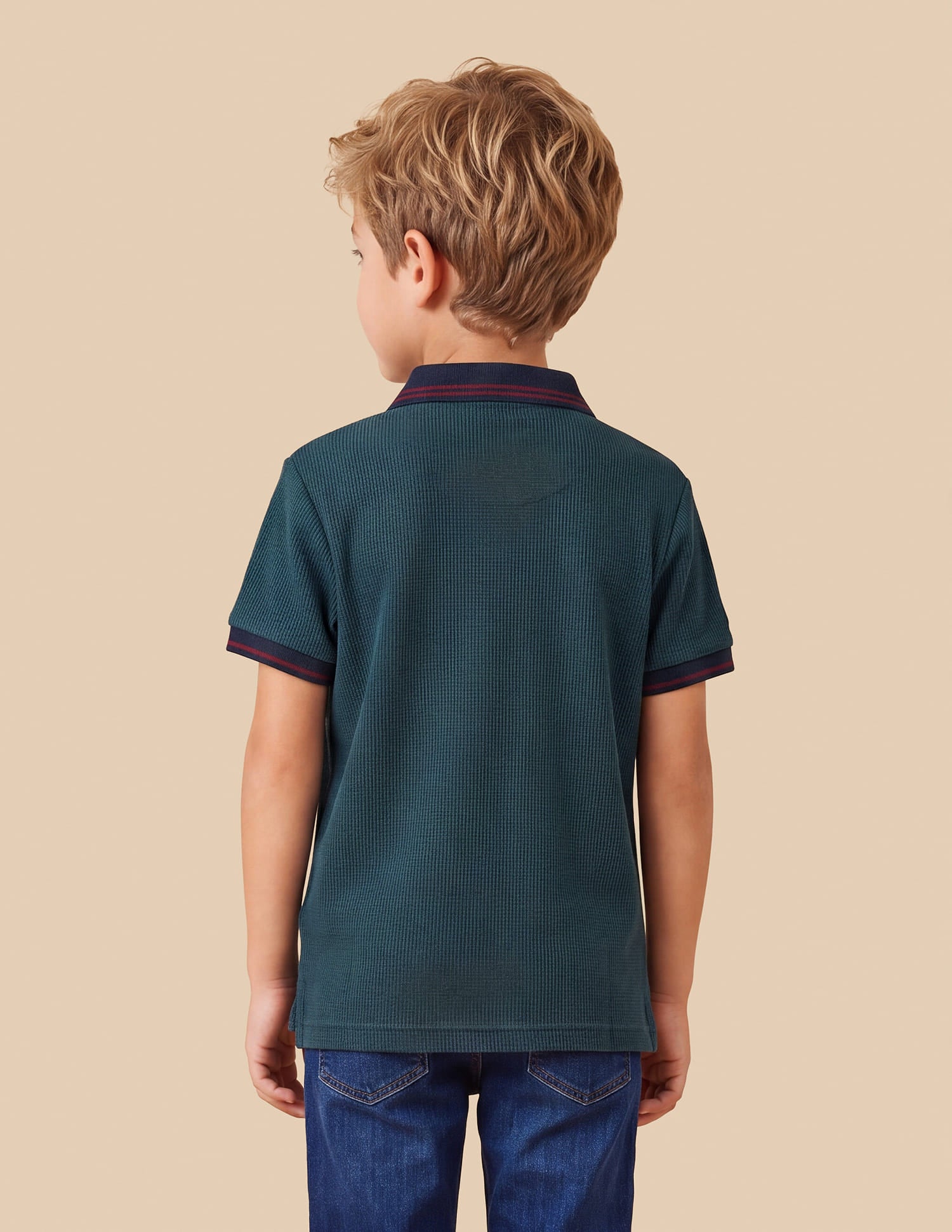 Textured Regular Fit Polo Shirt Green - U.S. Polo Assn. India | Large
