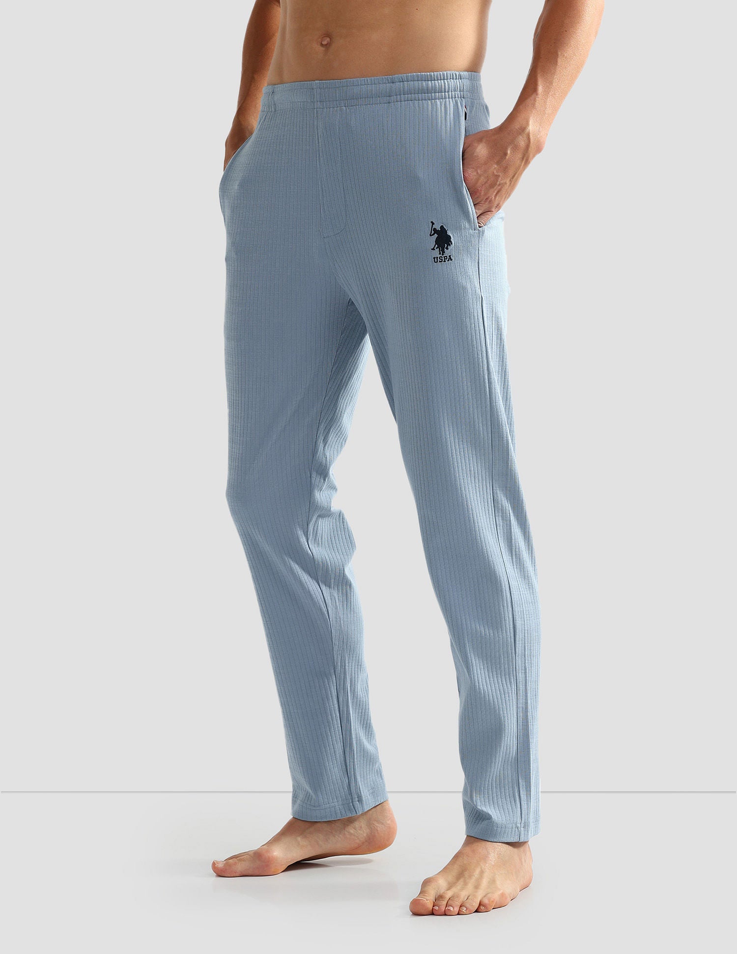 All Over Stripe OELP4 Lounge Track Pants - Pack Of 1 Galcier Lake - U.S. POLO ASSN. | Large