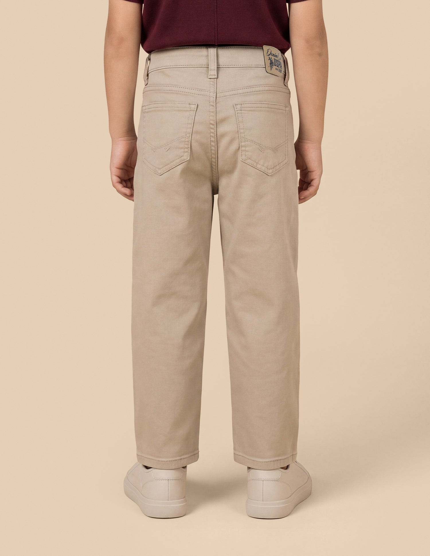 Shawn Baggy Fit Beige Jeans Beige - U.S. Polo Assn. India | Large