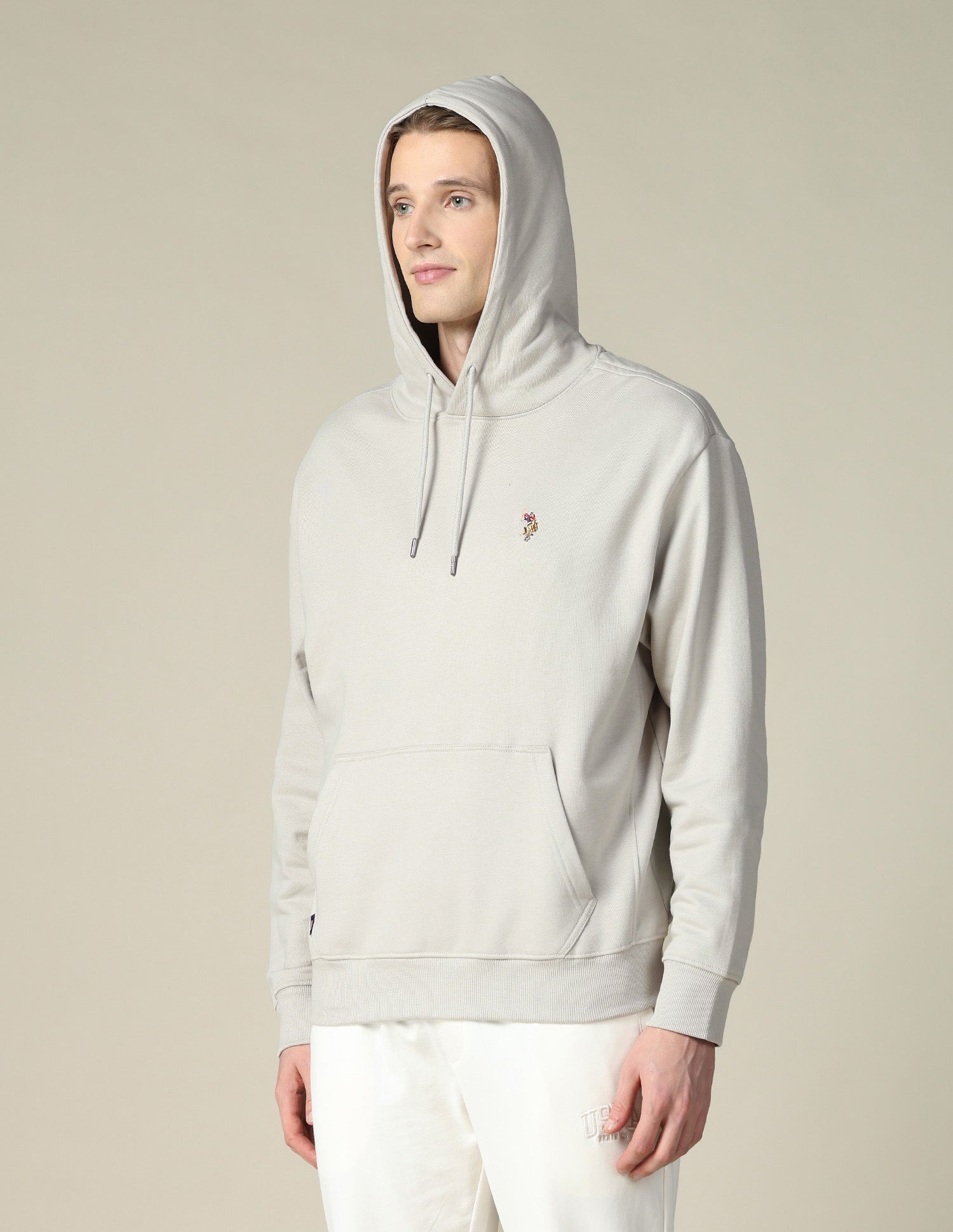 Solid Relaxed Fit Sweatshirt Medium Grey - U.S. POLO ASSN. | Large