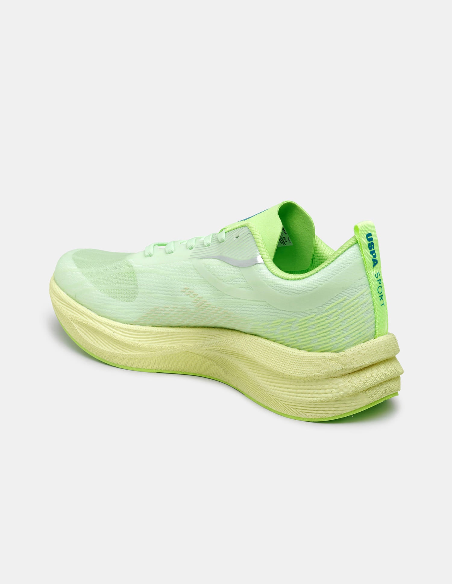 Men Oskar Uspa Sport Running Shoes Green - U.S. Polo Assn. India | Large