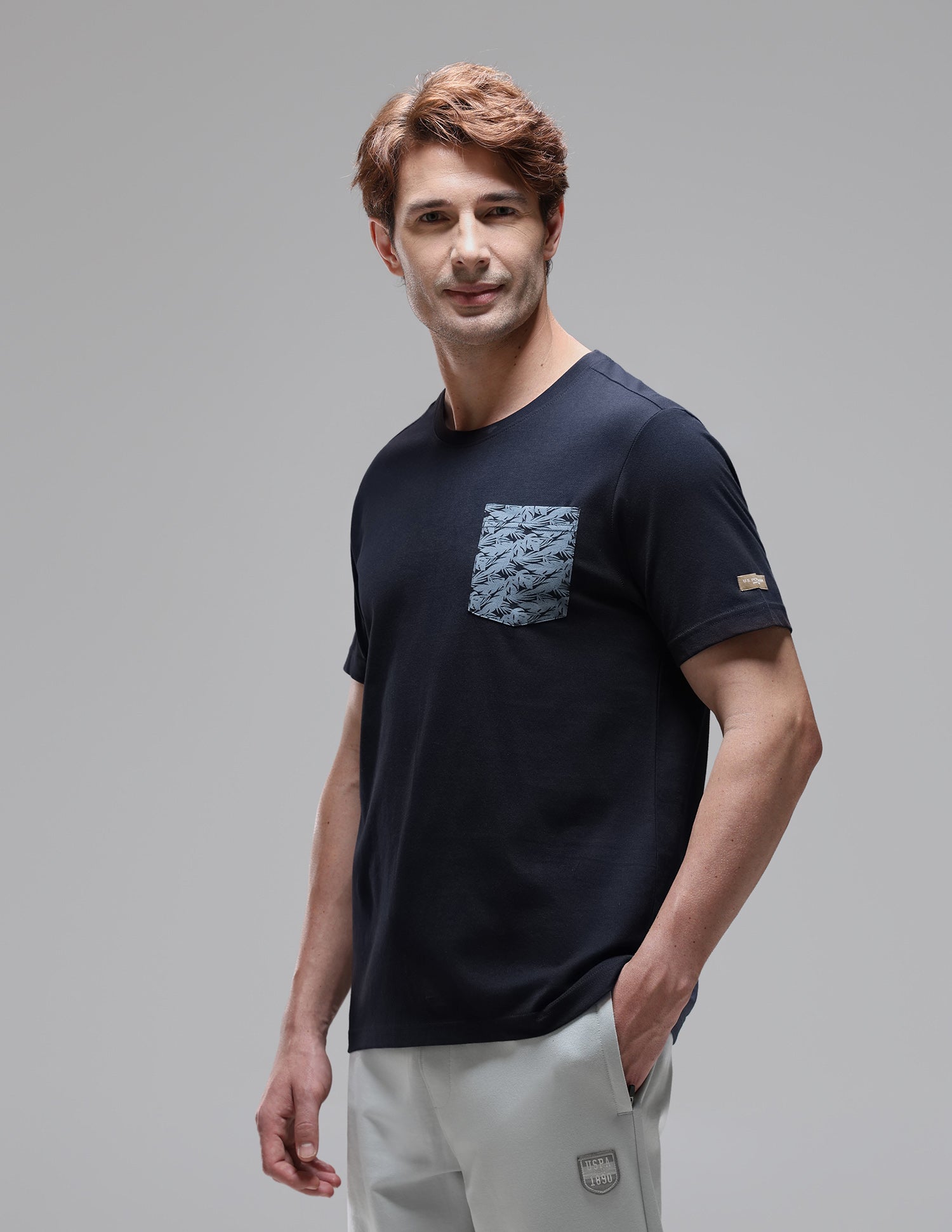 Breathable Comfort Fit OEE18 Lounge T-Shirt Navy - U.S. Polo Assn. India | Large