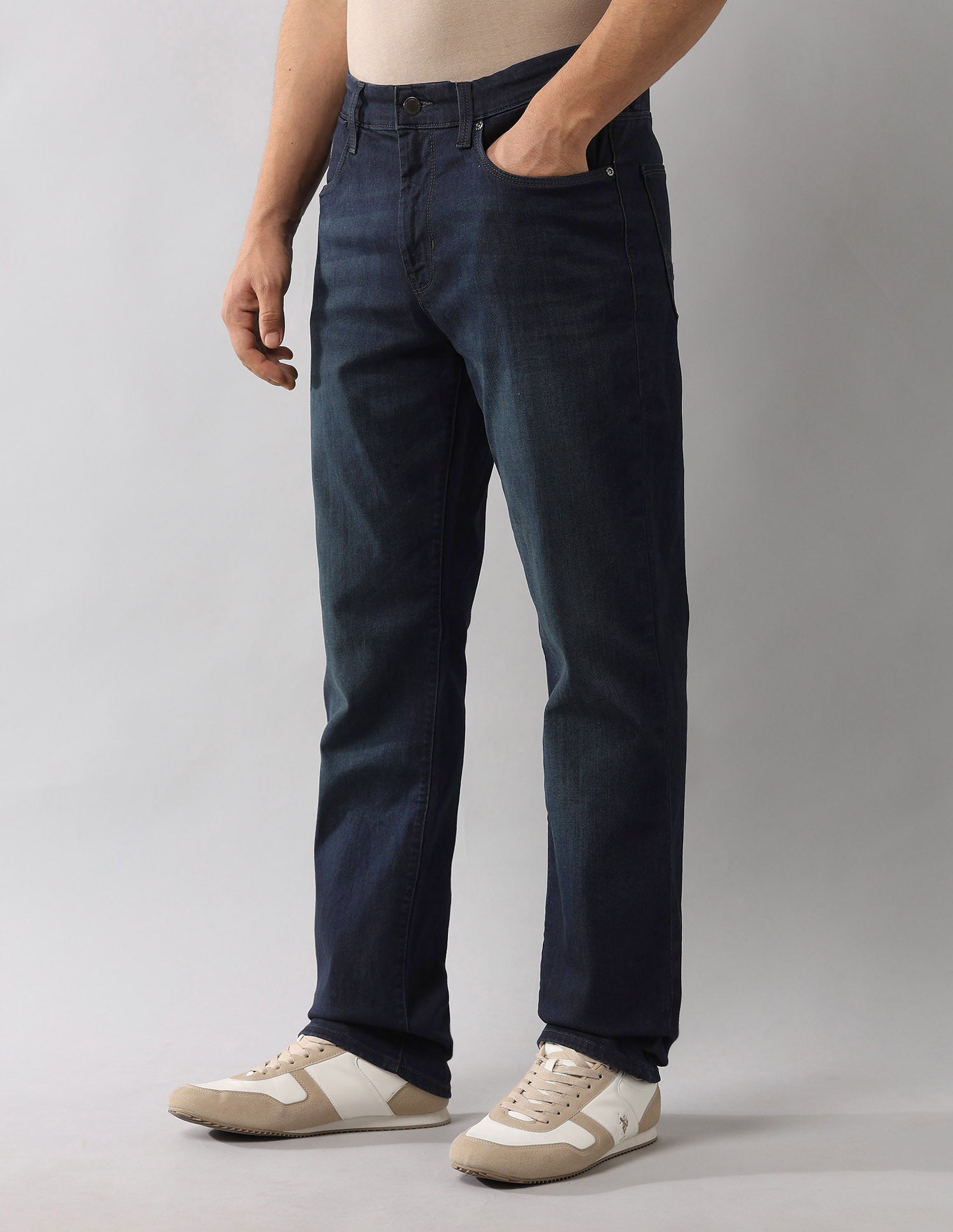 Harold Slim Straight Fit Premium Jeans Blue - U.S. Polo Assn. India | Large
