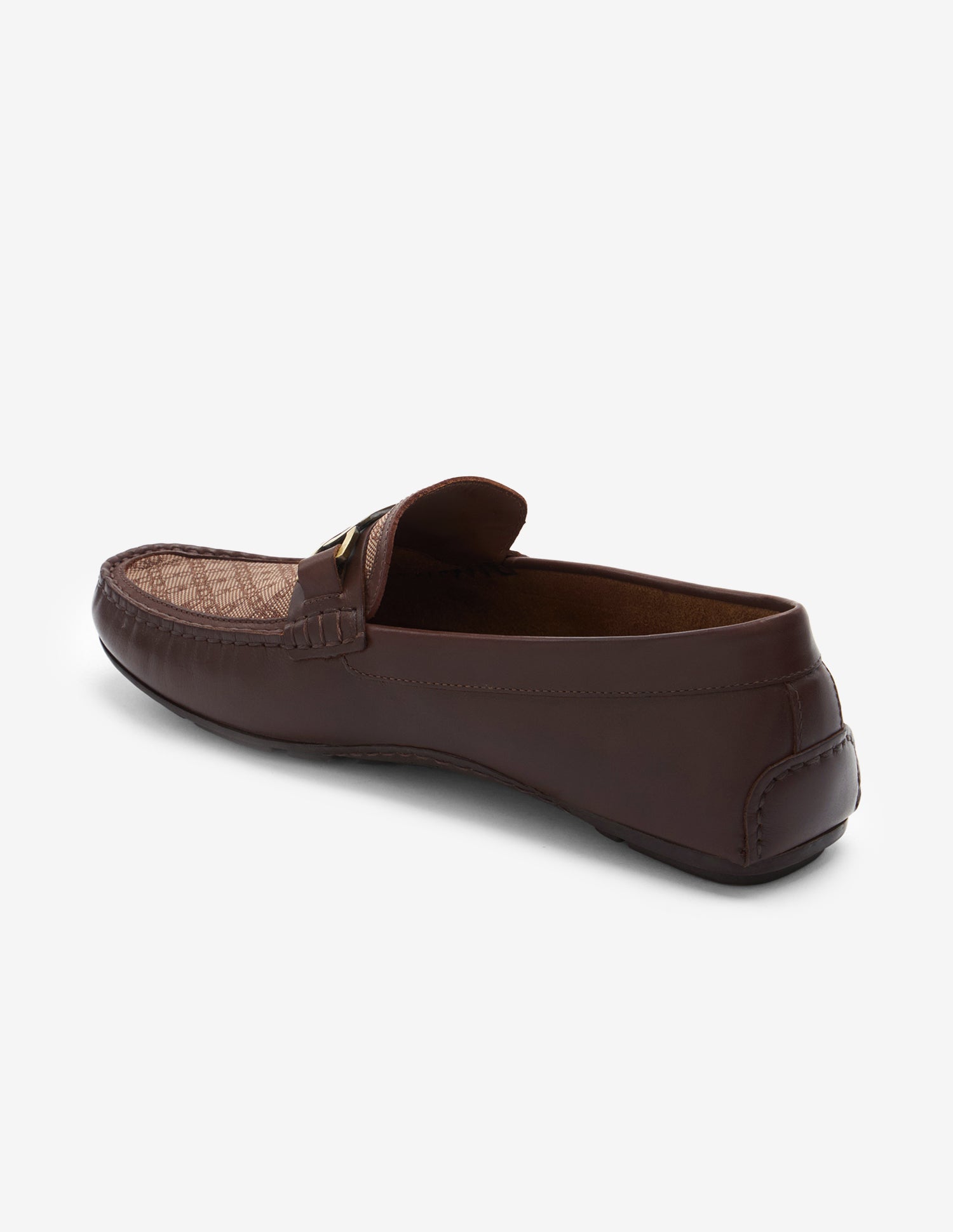 Textured Leather Alvo Loafers Brown - U.S. Polo Assn. India | Large
