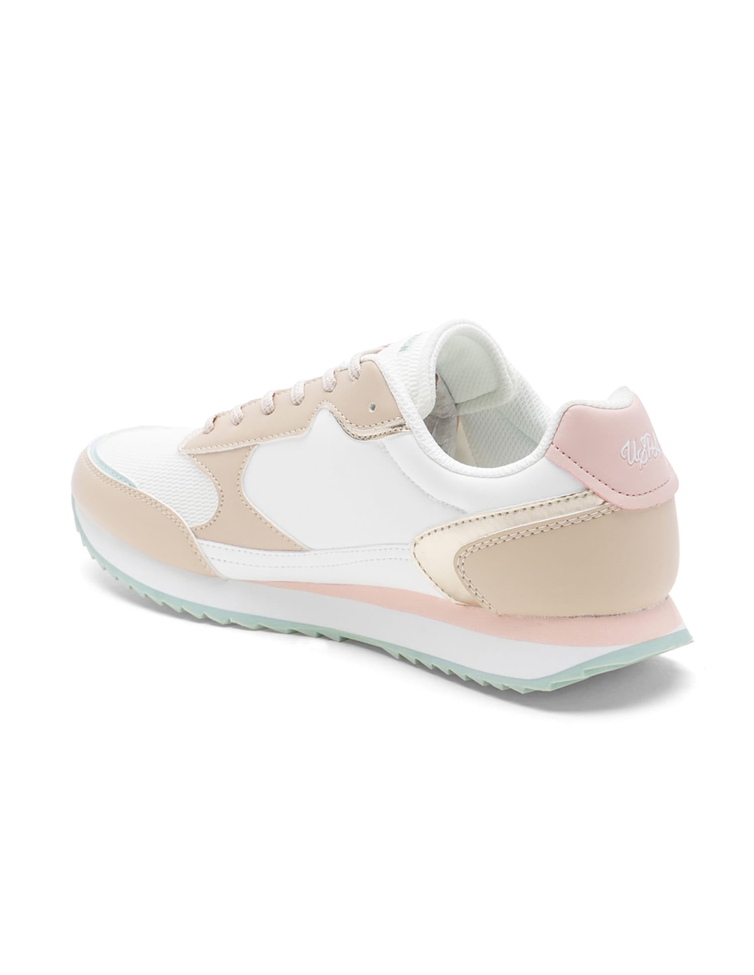 Women Colour Block Alora Sneakers Beige - U.S. Polo Assn. India | Large